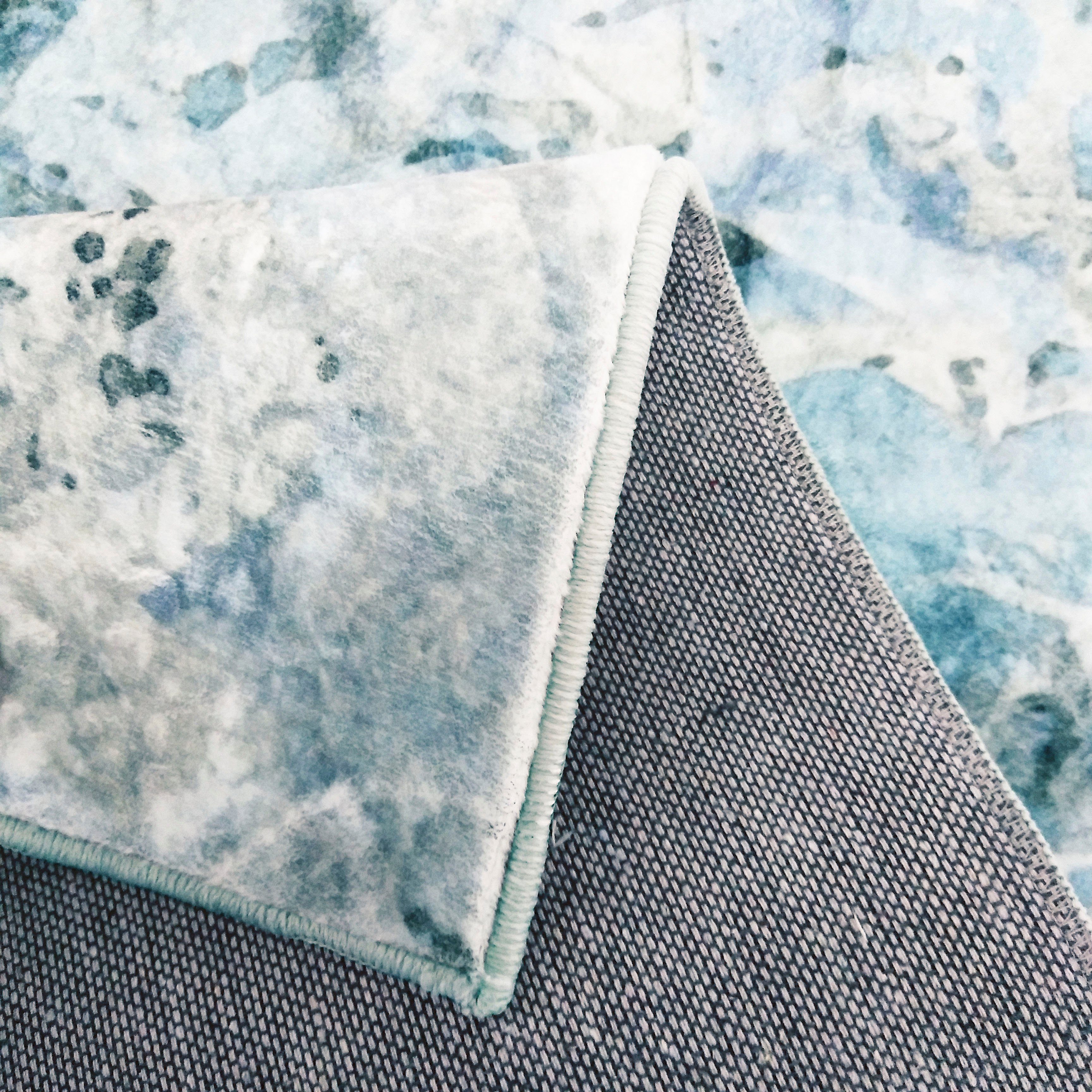 mm, my Teppich und Druckteppich, Muster, home, Turin, bunt, Höhe: 5 modernes rechteckig, blue abstraktes Kurzflor-Teppich