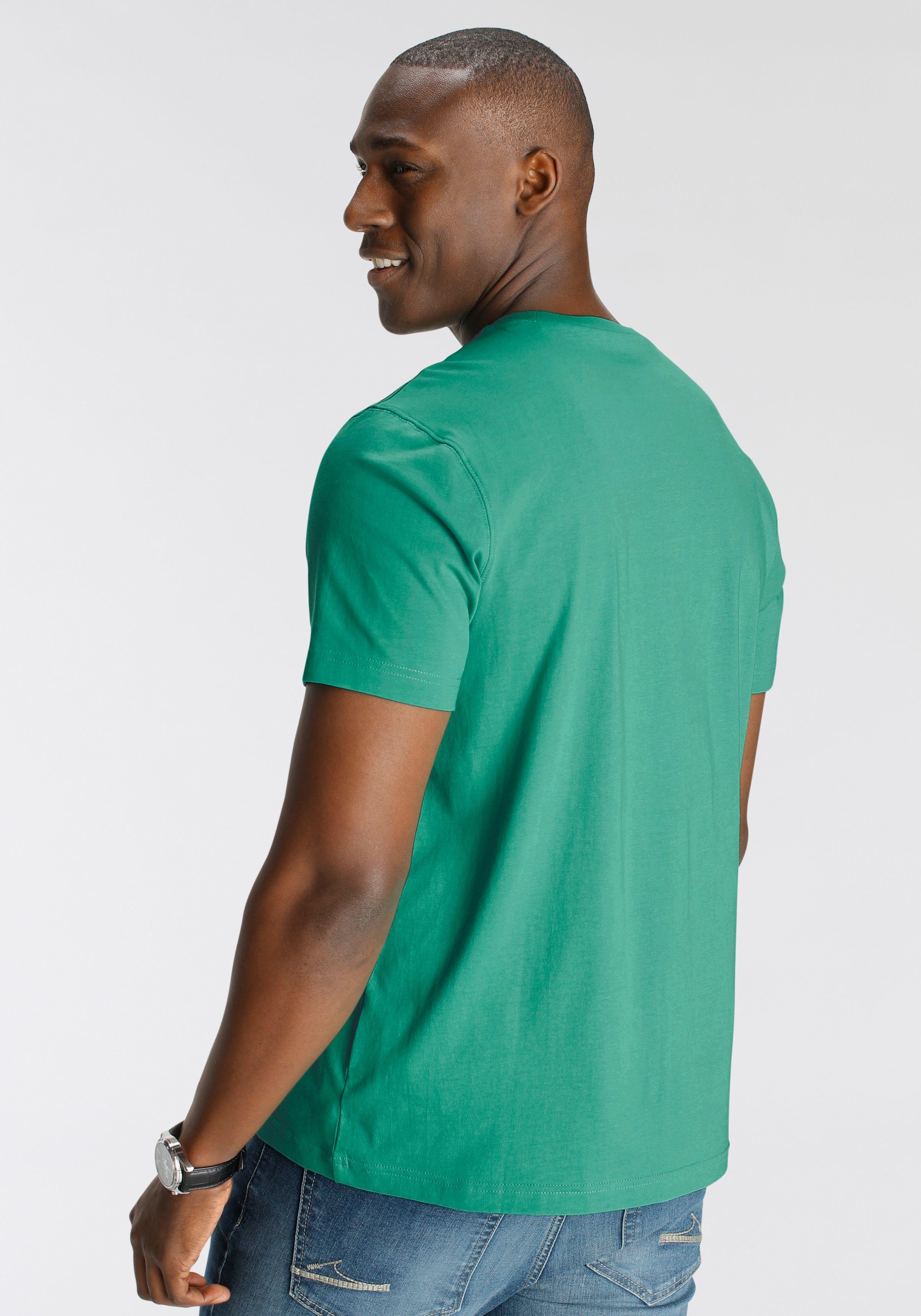 DELMAO T-Shirt Kurzarm, lässige Passform, mit günstig online kaufen