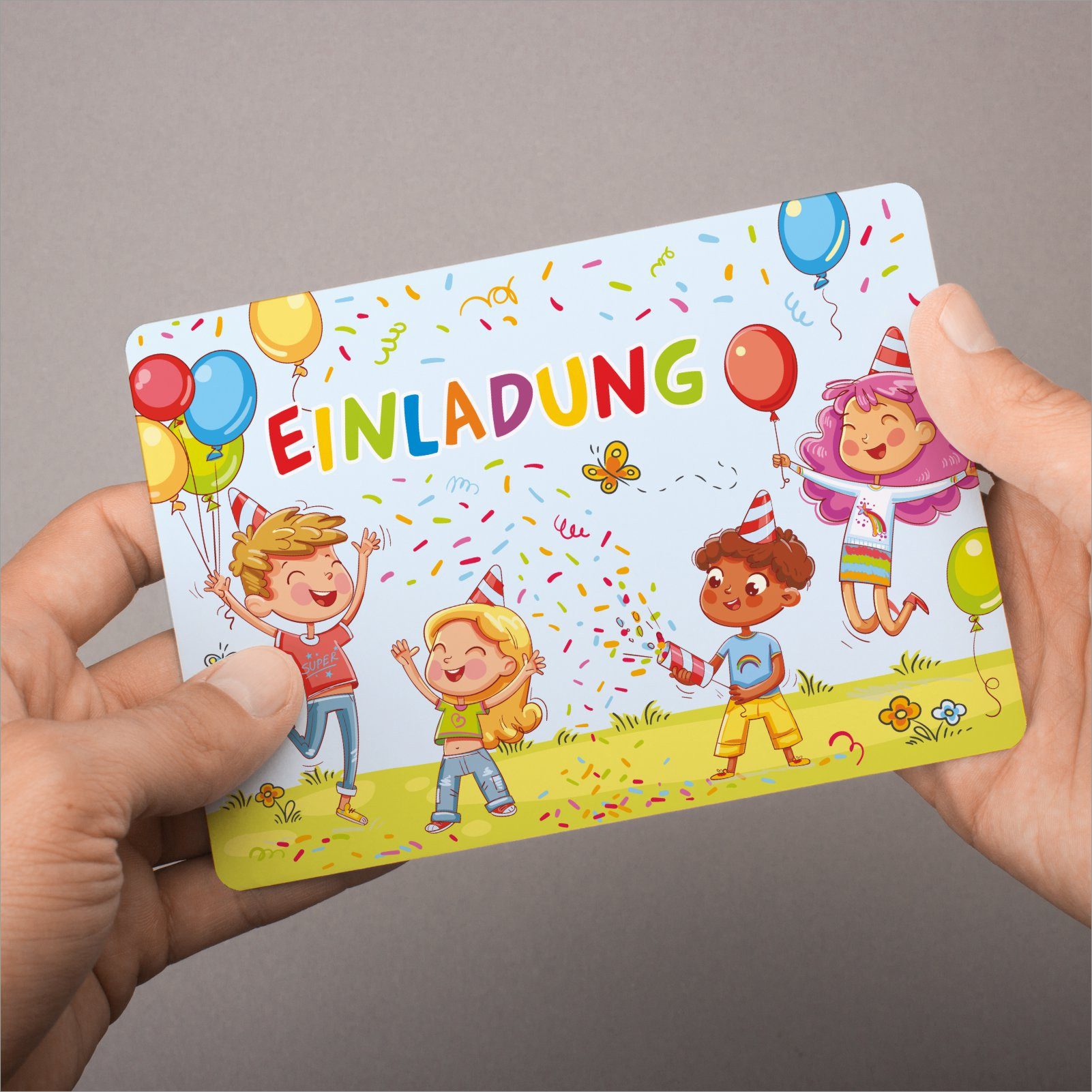 nikima Einladungskarten 10 Einladungskarten Kindergeburtstag inkl. 10 Briefumschlägen – Bild 4 von 5