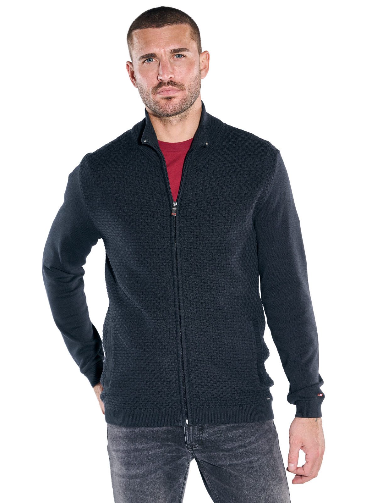 emilio adani Cardigan Herren Cardigan, Schwarz