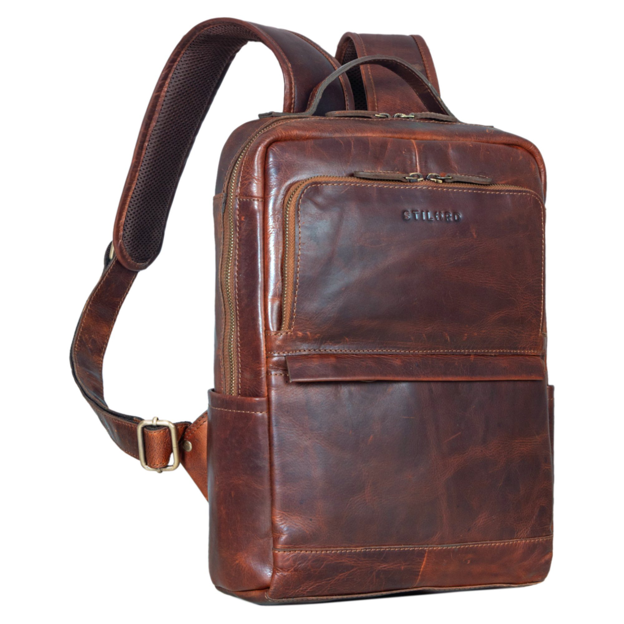 Notebookrucksack "Albie" Laptop Rucksack Leder 13,3 Zoll