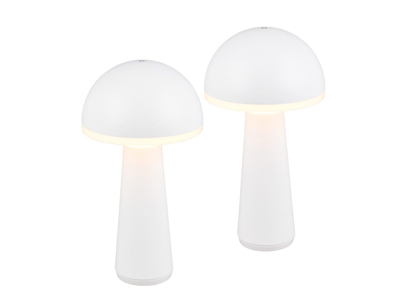 Reality Leuchten LED Außen-Tischleuchte, Dimmfunktion, LED fest integriert, Warmweiß, Neutralweiß, Tageslichtweiß, Kabellos-e Akku Pilz-Lampen Outdoor Party-Beleuchtung ohne Strom-Kabel