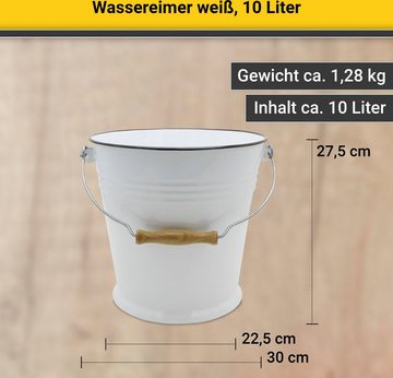 Krüger Putzeimer, (1-tlg), Emaille, 10 Liter