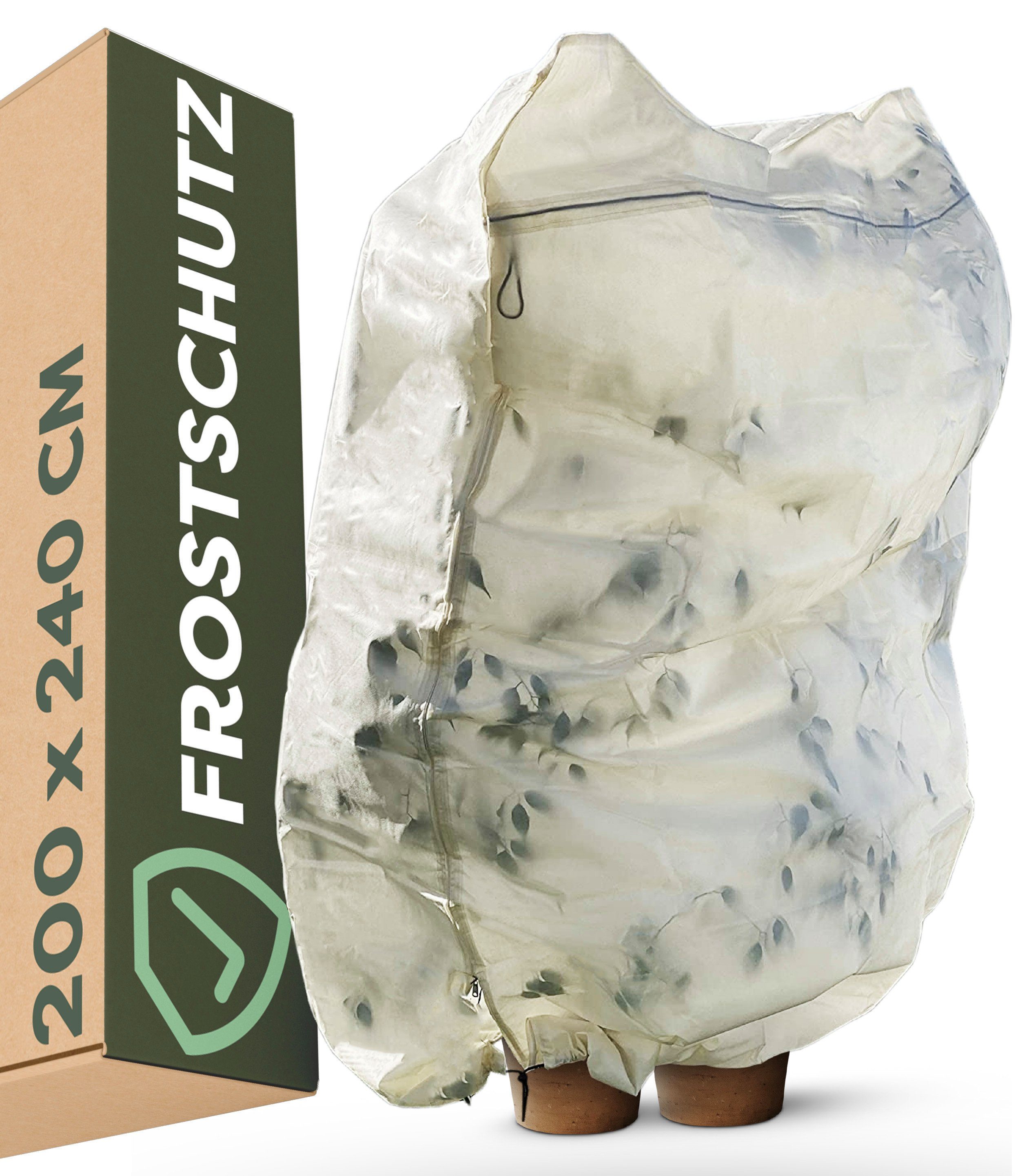 Praknu Pflanzkübel Winterschutzhaube für große Pflanzen XXL 240x200 cm, mit günstig online kaufen