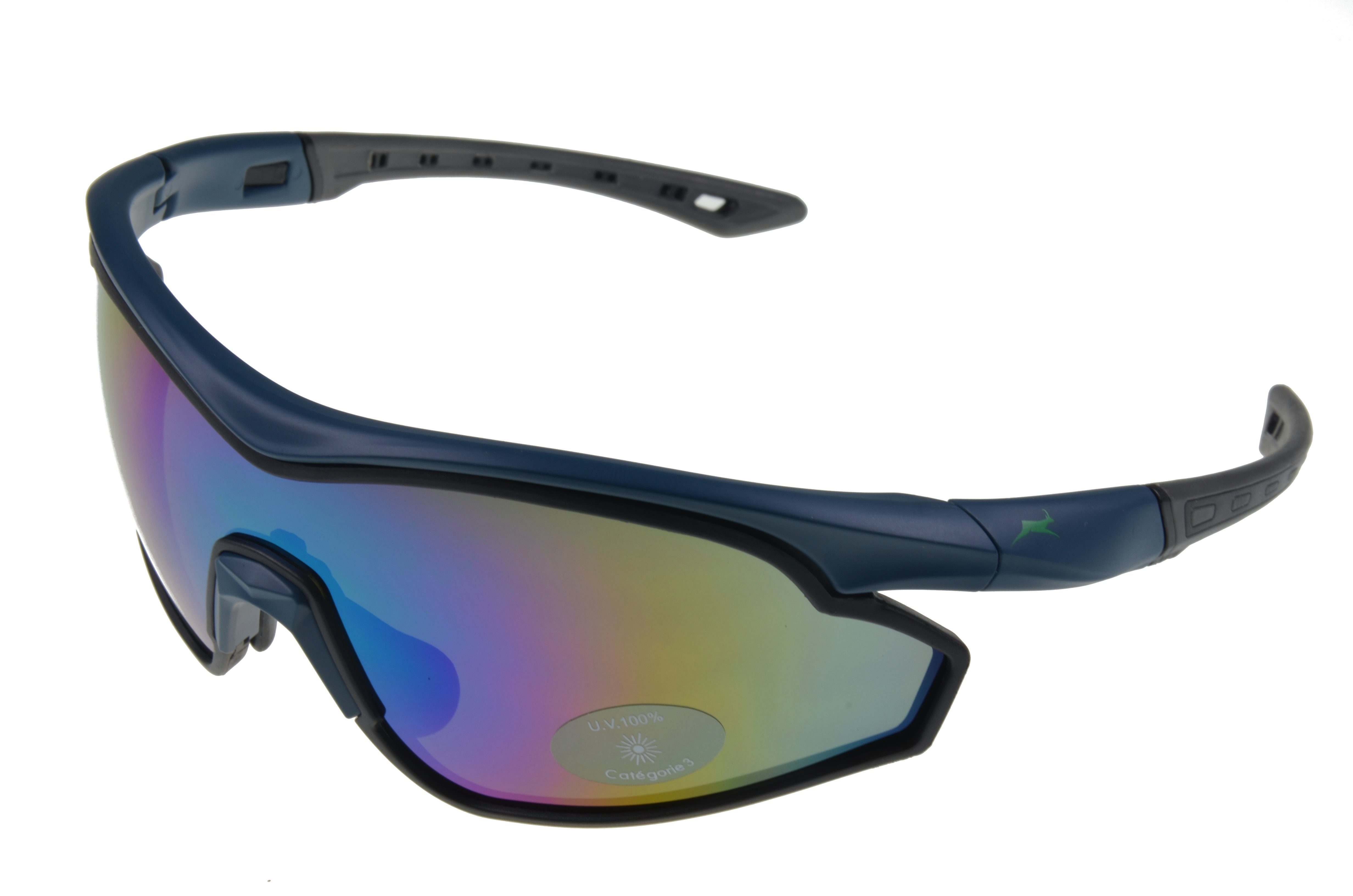 Gamswild Sportbrille weiß, WS7534 Damen "Neuerscheinung Skibrille Fahrradbrille Sonnenbrille Herren grün, Unisex, 2022" blau