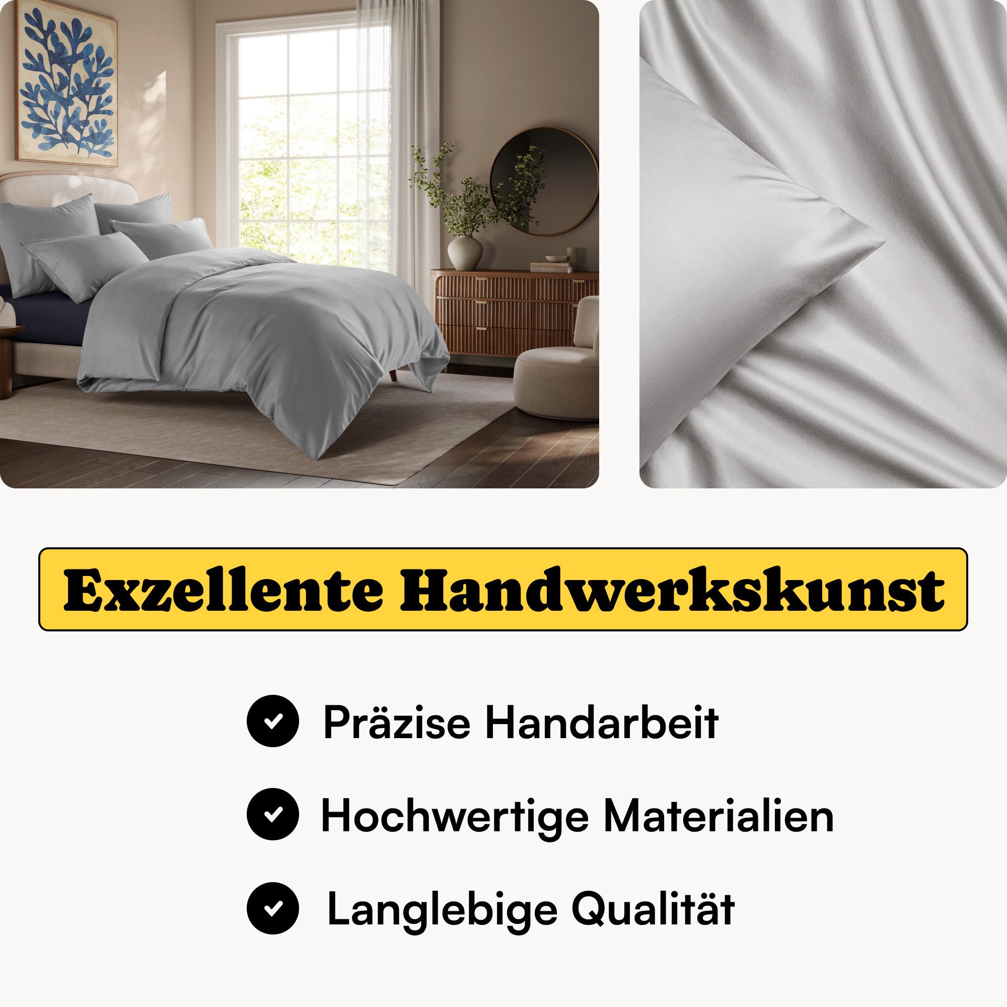 Seralino Spannbettlaken 100% Lyocell (Tencel), weiches, atmungsaktives Span günstig online kaufen