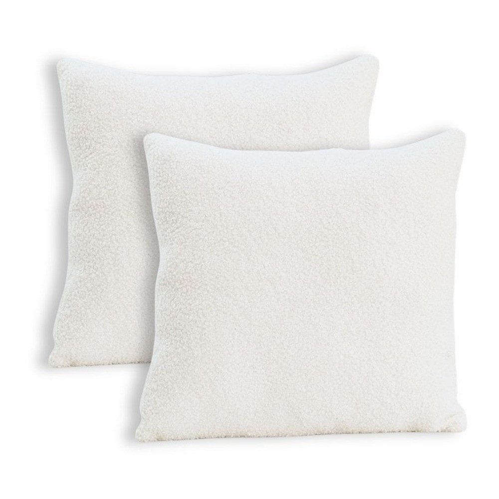 LuMali Kissenbezüge Bouclé 2er-Set, Dekokissenhülle, Weich & langlebig, mit günstig online kaufen