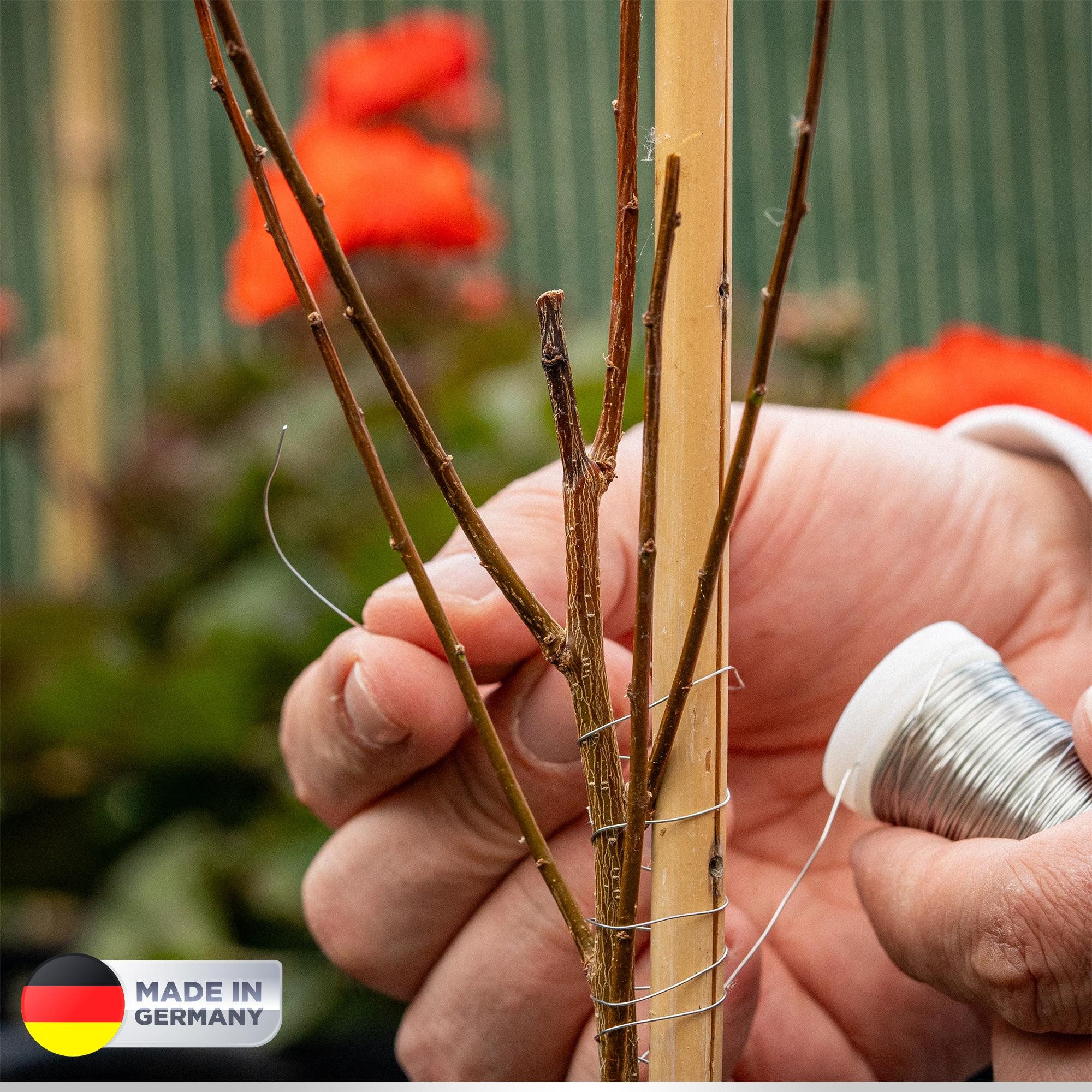 ECENCE Bindedraht 3x Myrtendraht geglüht aus Eisen Blumenbindedraht