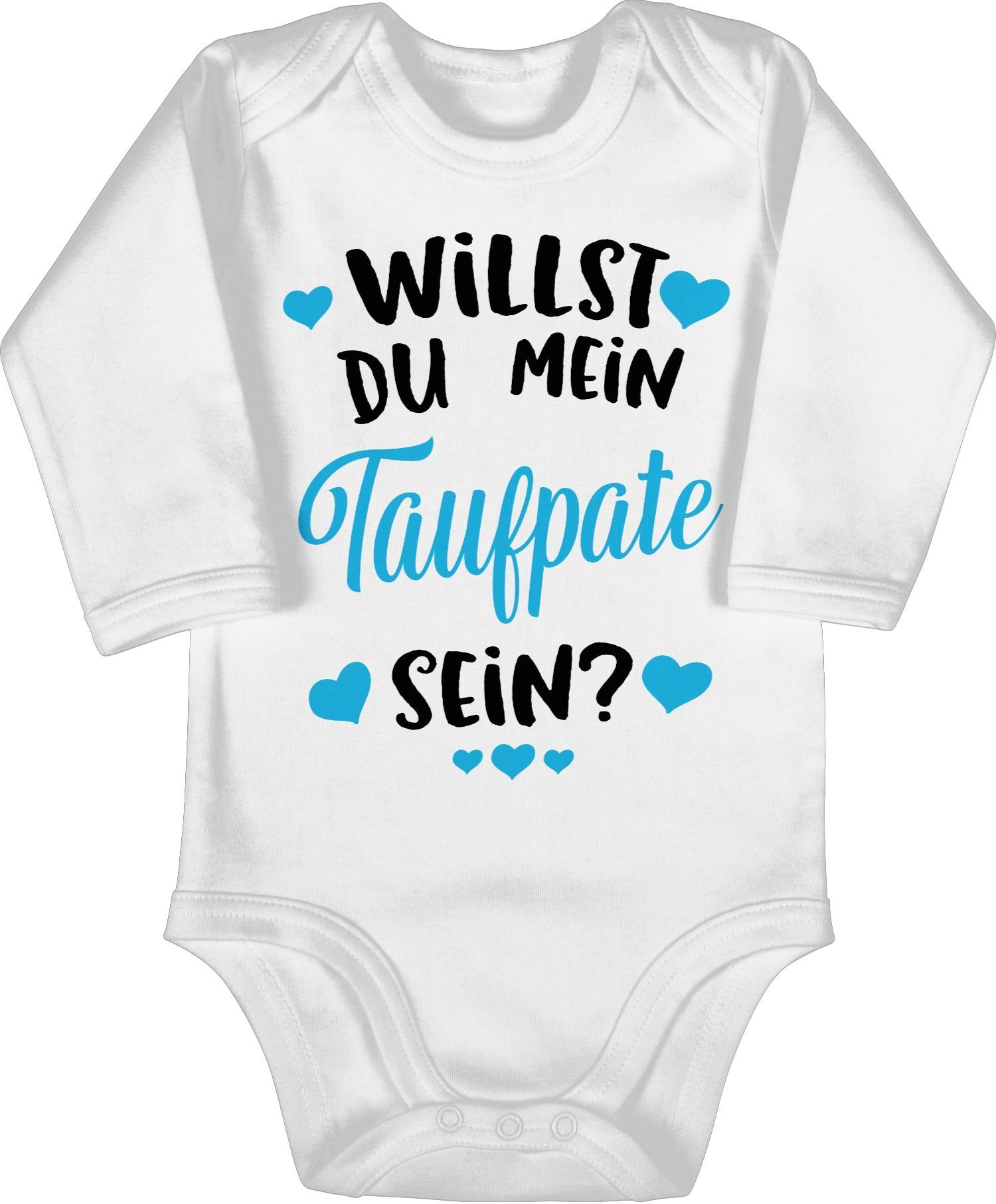 Shirtracer Shirtbody »Willst du mein Taufpate sein? hellblau