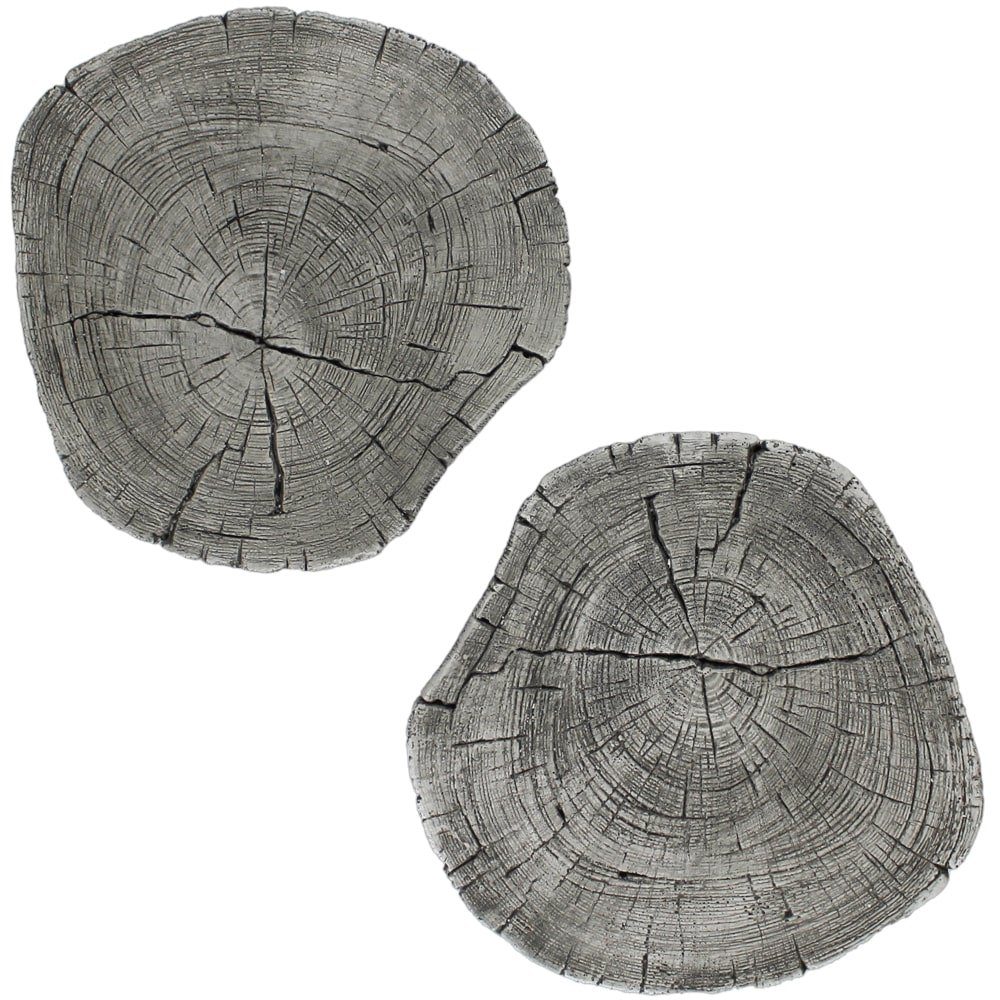 matches21 HOME & HOBBY Trittsteine 1 Paar Beton Tritt-Steine Ø 30 cm, 30x30 cm, Widerstandsfähig