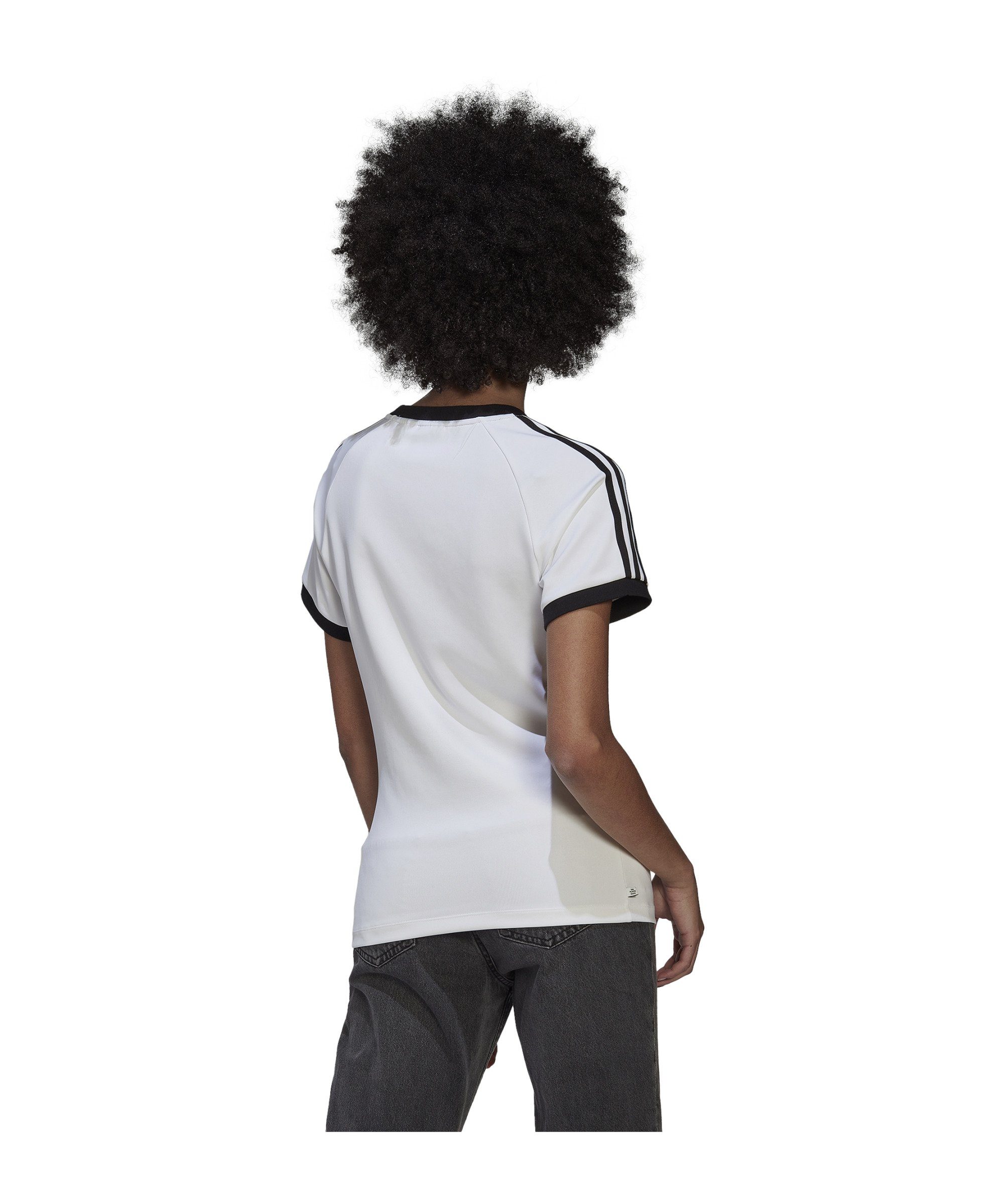 adidas Originals T-Shirt 3S T-Shirt Damen Slim weiss default