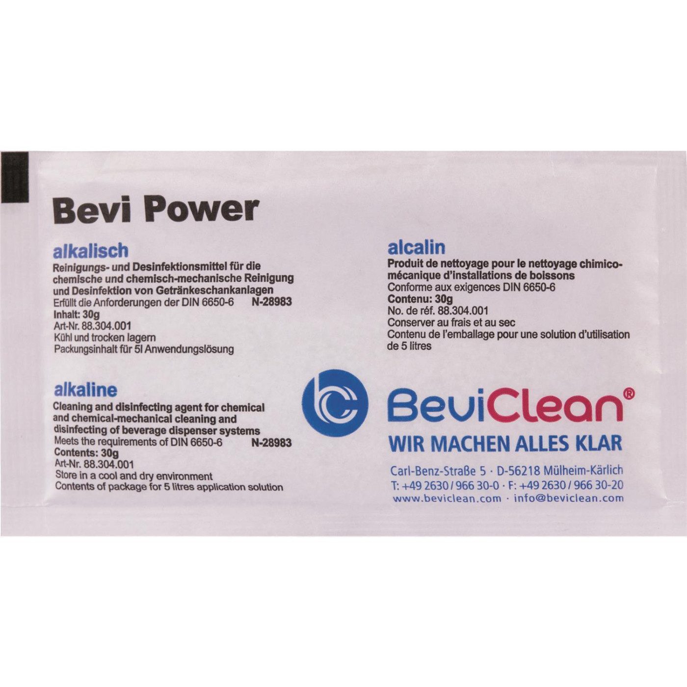 Bevi Clean GmbH Bierzapfanlage Bevi - Power Pulver - Alkalisch Preis pro Stück