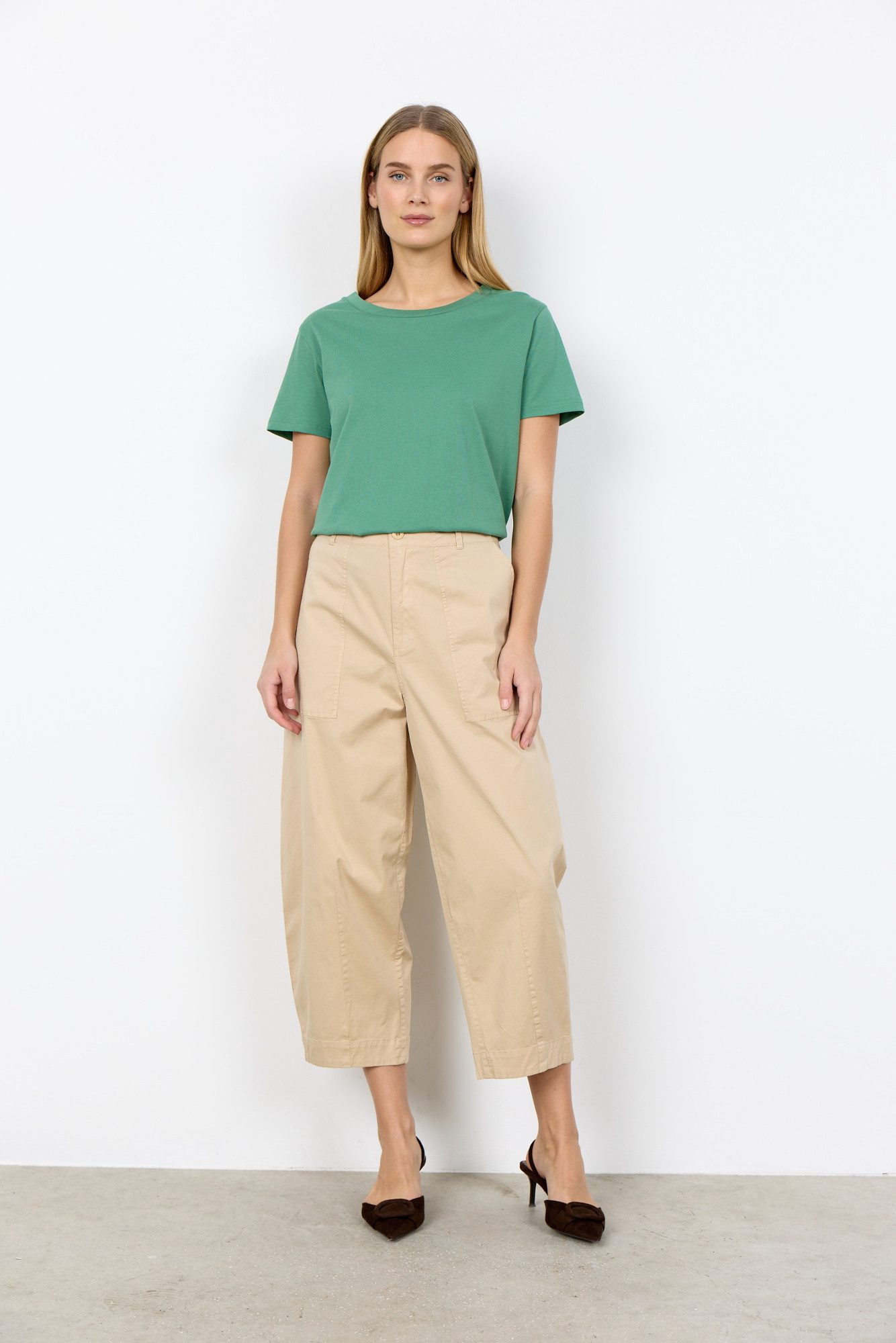 soyaconcept Webhose SC-ROVENA 8-C aus Baumwollmischung mit Elasthan, langer Schnitt