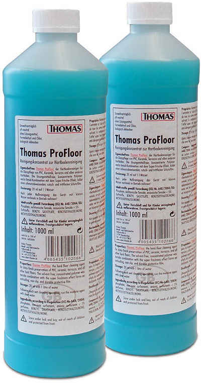 Thomas »ProFloor Hartbodenreiniger« Fussbodenreiniger (2x1l Flasche)