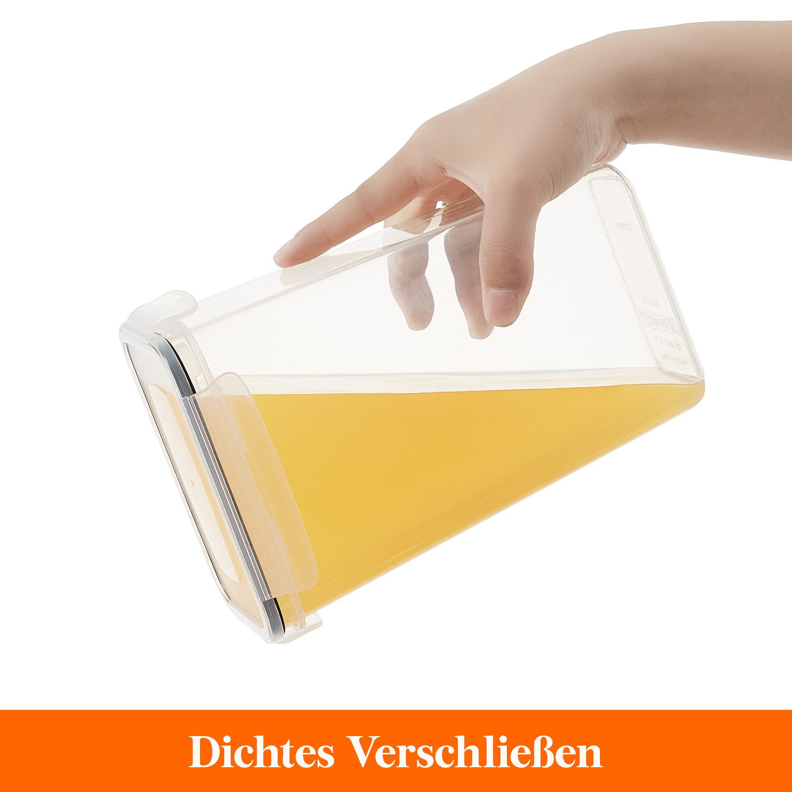 Lifewit Vorratsdose 24er luftdichte Vorratsdosen mit Deckel für Getreide, Mehl & Zucker, (24-tlg., 48 x Vorratsglas, 24 x Vorratsglas)