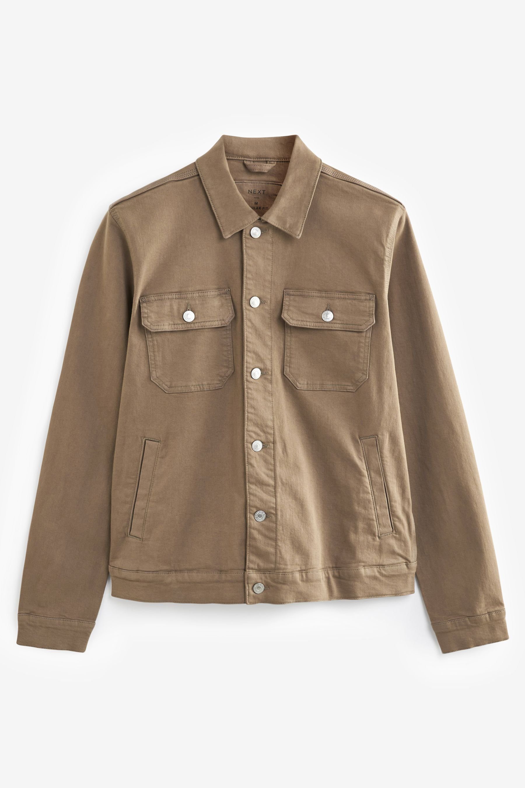 Next Anorak Denim-Jacke im Westernstil (1-St) Neutral Brown