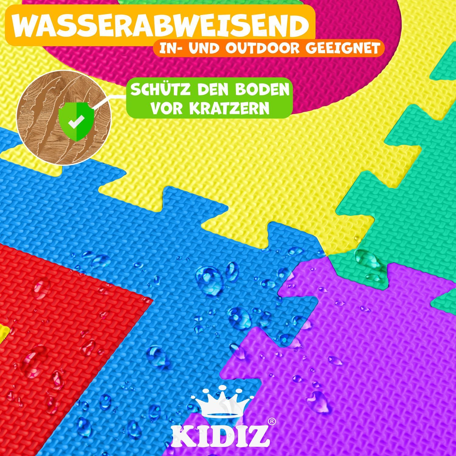 KIDIZ Steckpuzzle, 86 Puzzleteile, 86 teilige Puzzlematte Kinder Spielteppi günstig online kaufen
