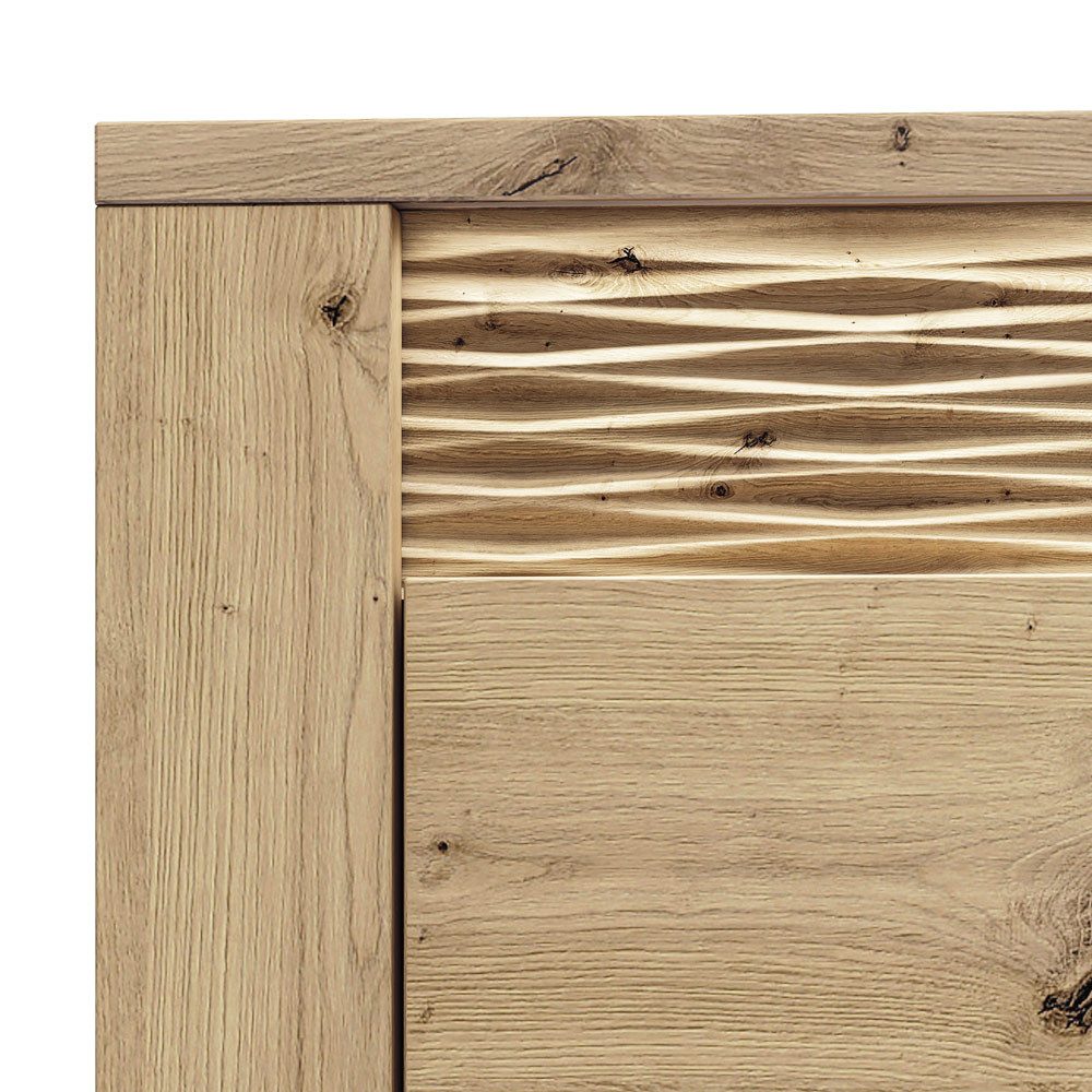 Lomadox Highboard ARTA-131, nschrank in Artisan Eiche Nb., B/H/T: ca. 92/140/40 cm