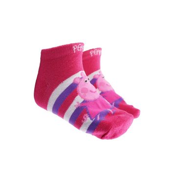 Peppa Pig Kurzsocken Peppa Wutz Sussie kurze Kinder Socken 2er Pack Gr. 27 bis 34