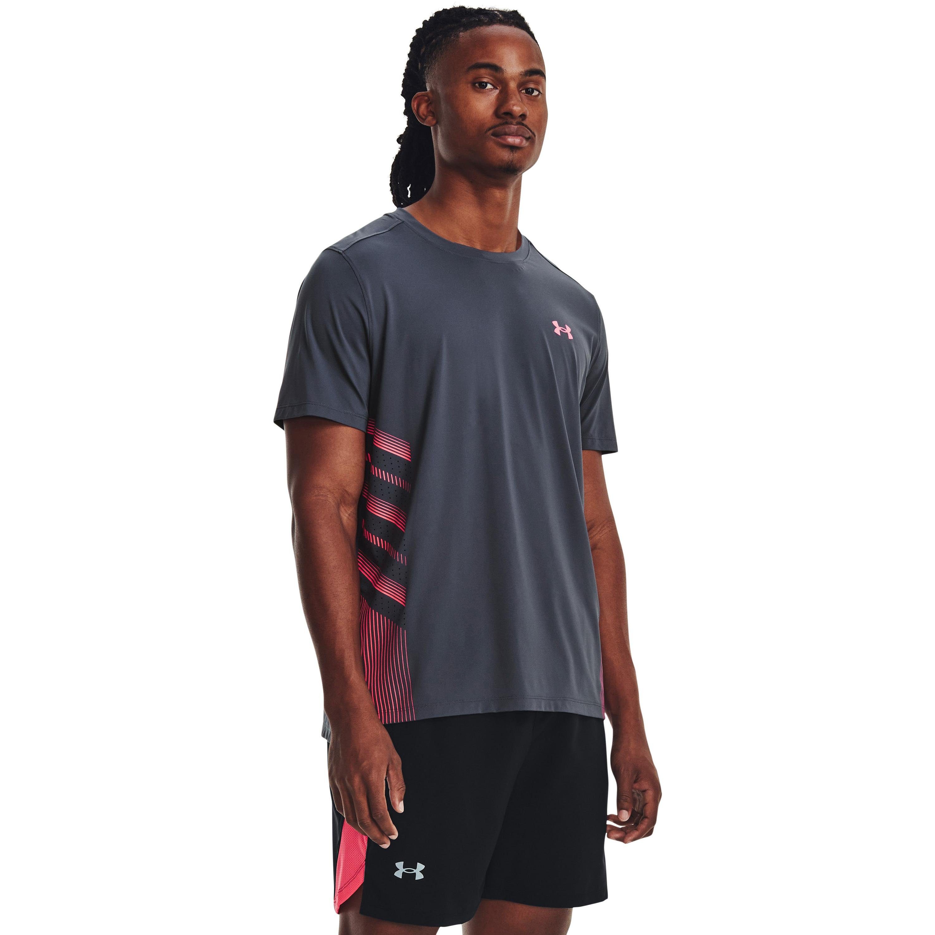 ISO-CHILL Armour® Funktionsshirt LASER Under downpourgray-pinkshock-reflective