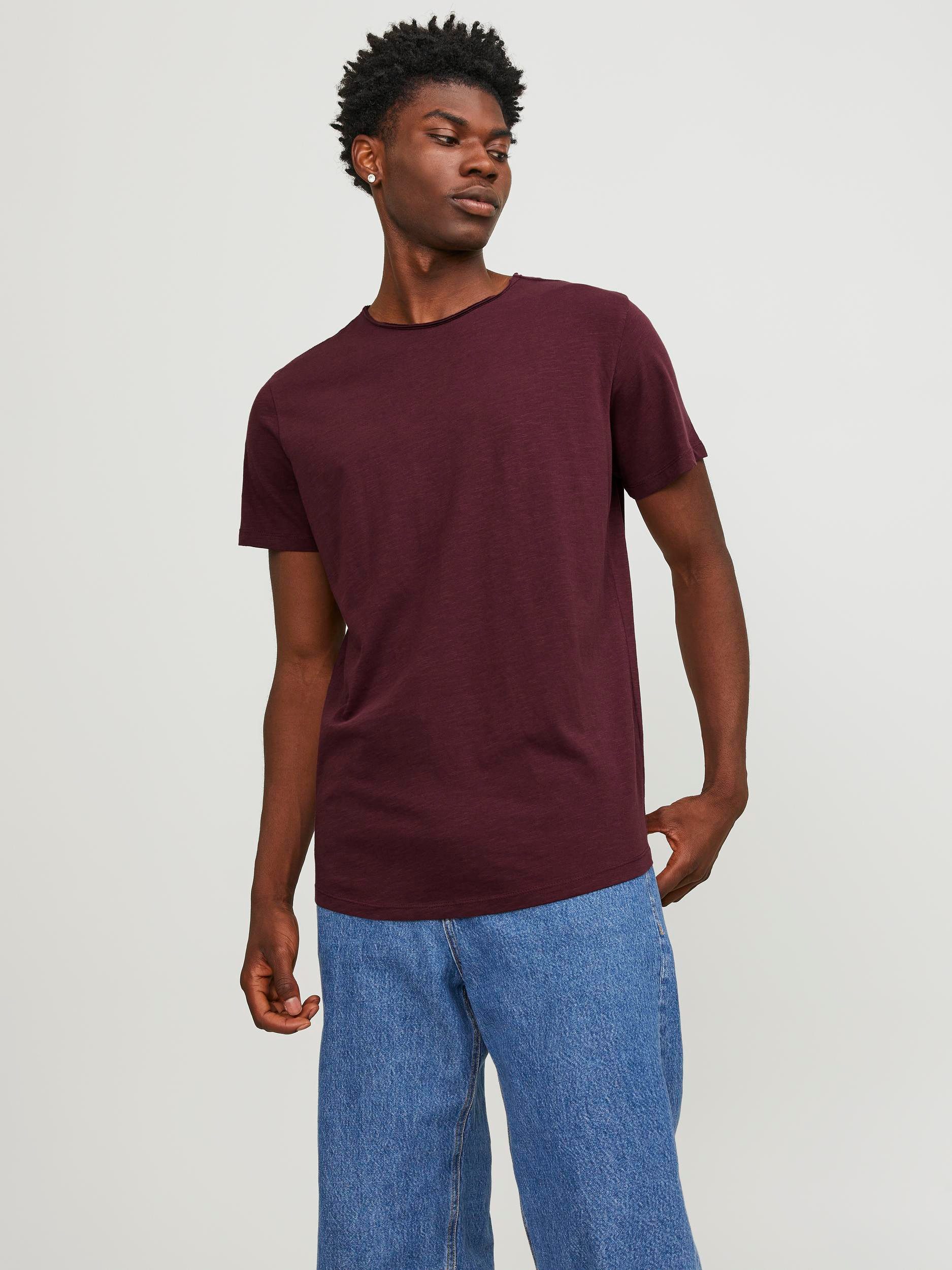 Jack & Jones T-Shirt Herren T-Shirt Rundhals Kurzarm JJEBASHER TEE O-NECK S günstig online kaufen