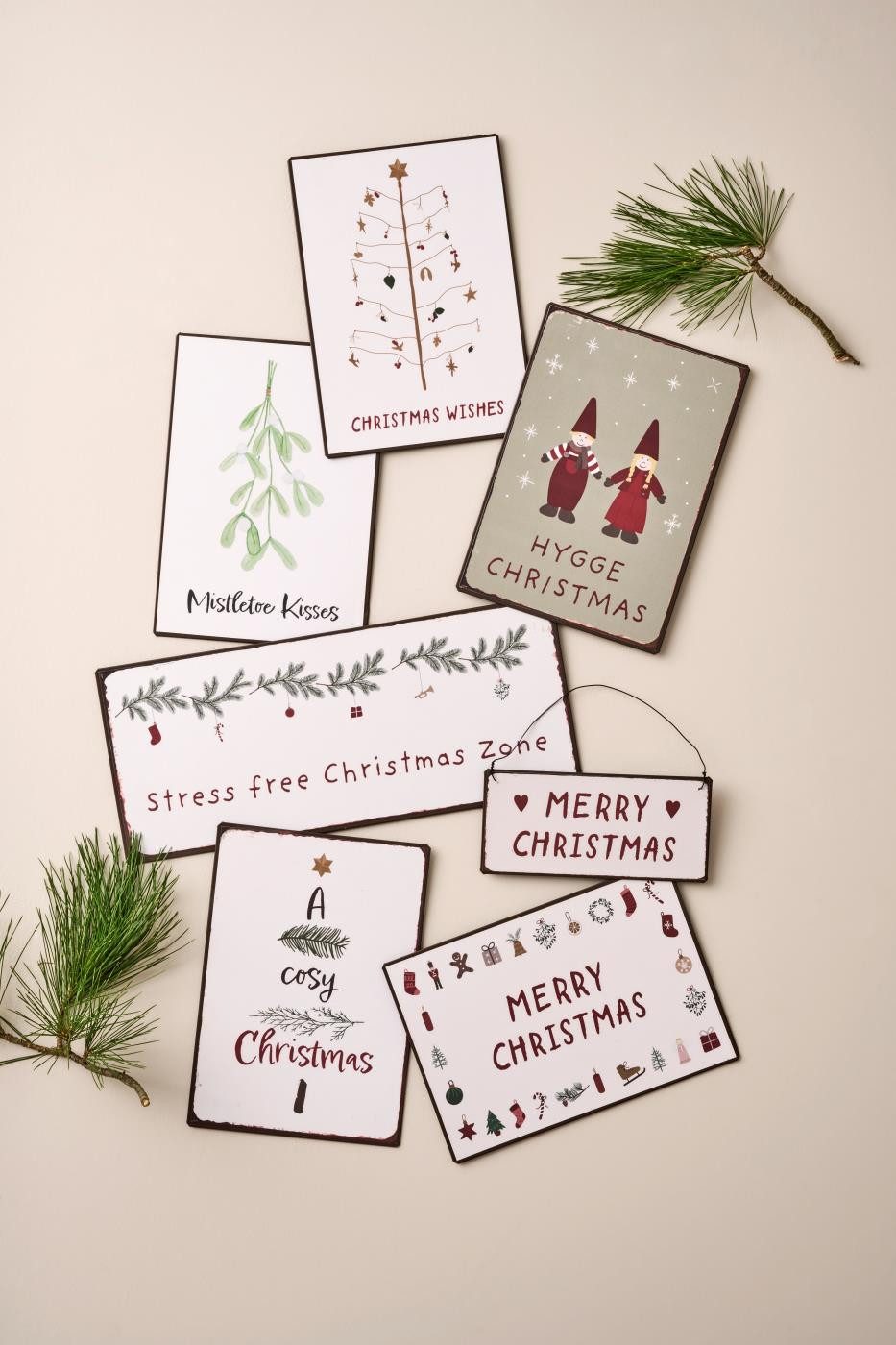 Ib Laursen Metallschild Ib Laursen Metallschild Merry Christmas Hygge