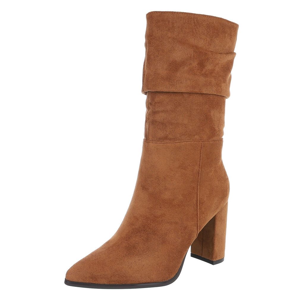Elegante Damen Boots mit Blockabsatz für Freizeit und Events High-Heel-Stiefel