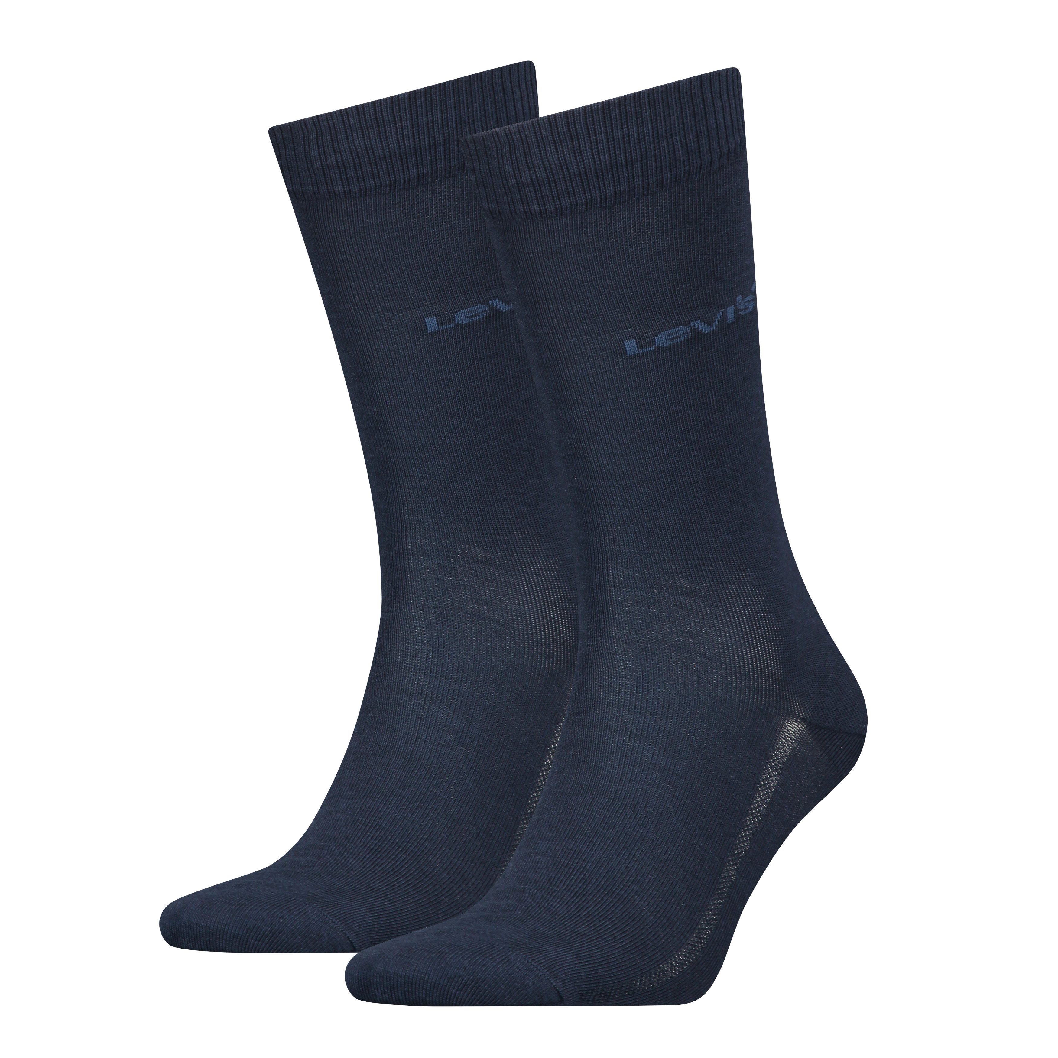Levi's® Socken LEVIS REGULAR CUT TENCEL ORG CO (2 Paar) Feinstrick, schmales Rippenbündchen, elastisch