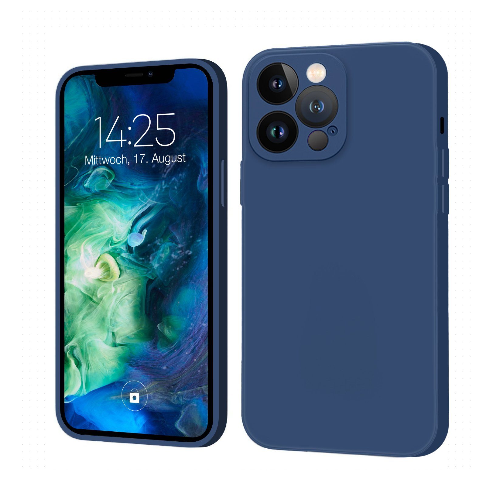 Tec-Expert Handyhülle SoftGrip Cover Hülle für Apple iPhone 12 Pro Max, Handy Case Bumper integrierter Kameraschutz flexibel