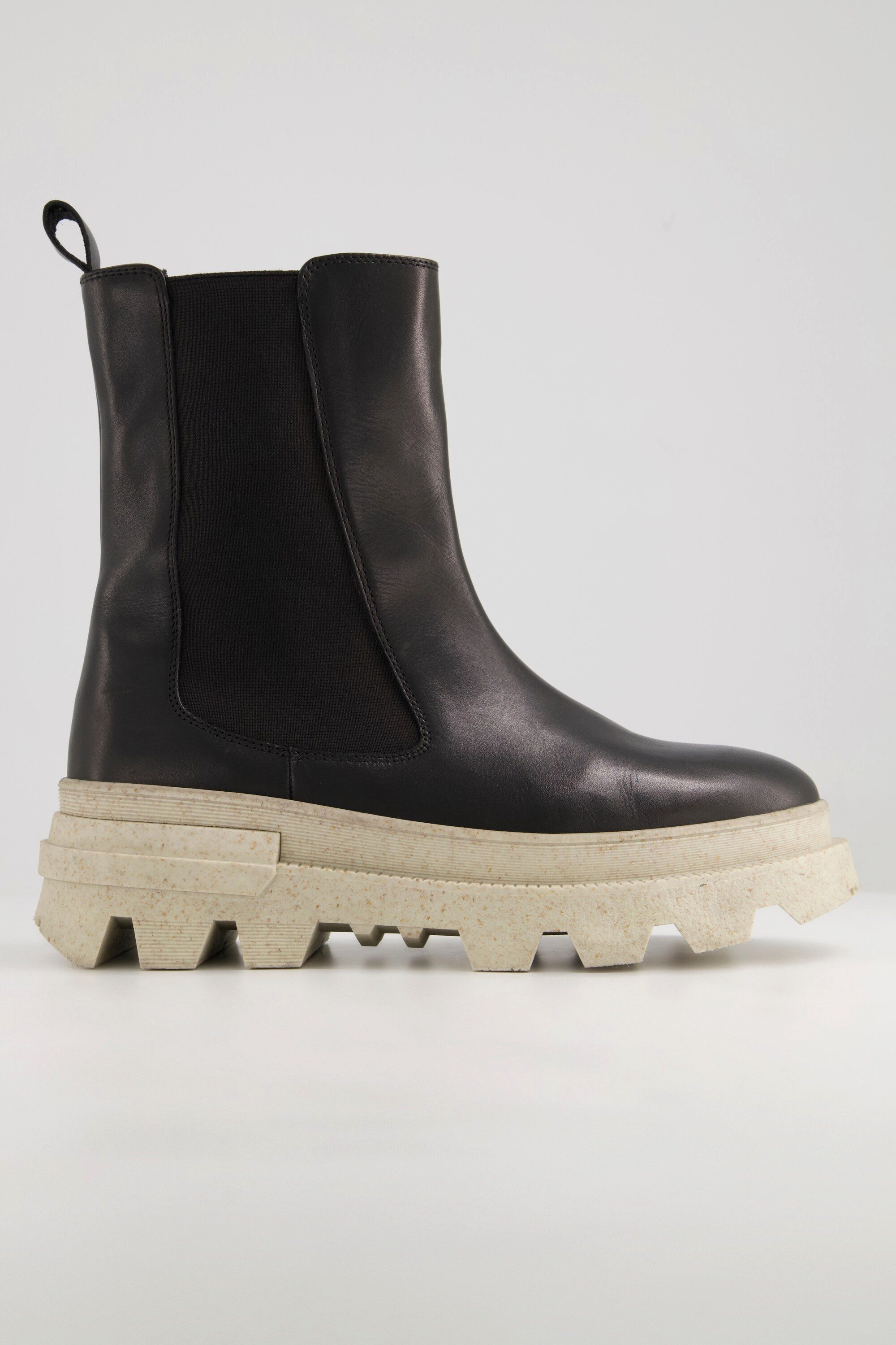 Studio Untold Chelsea-Boots Leder farbige Plateausohle Weite H Stiefel