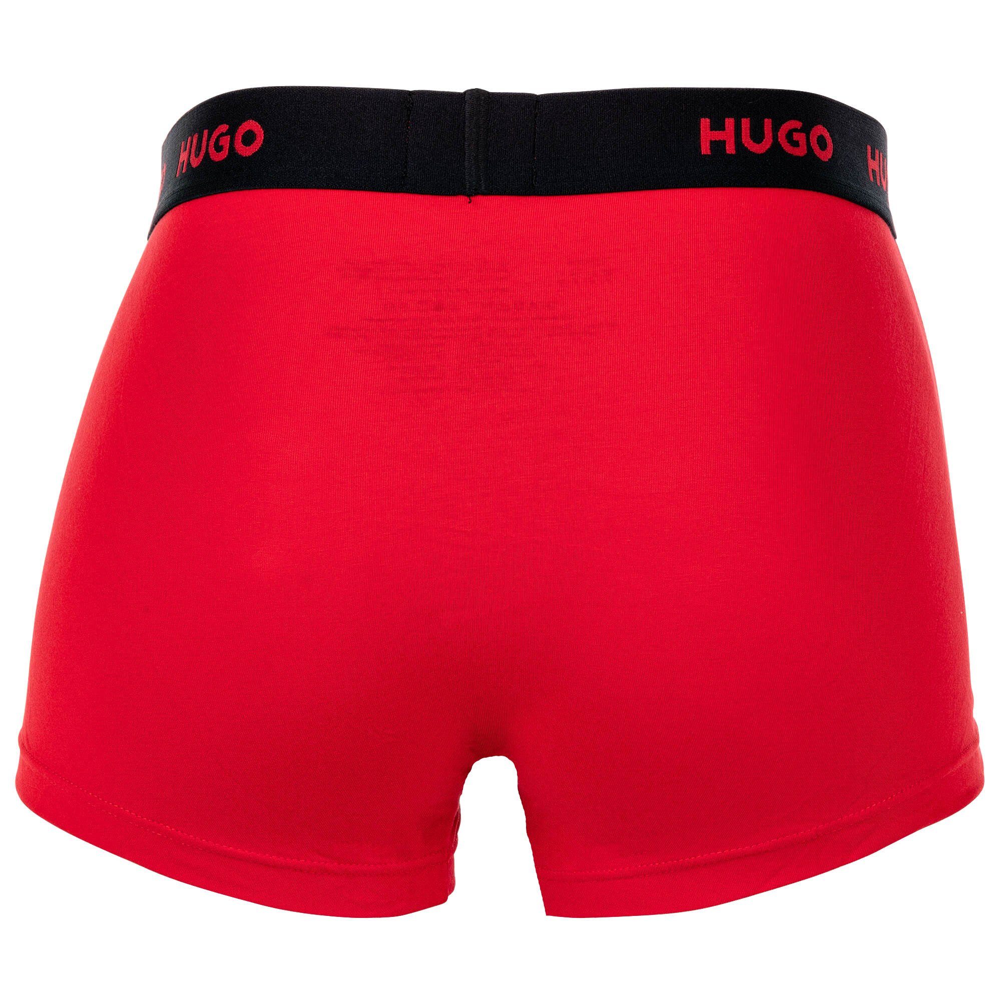 Rot/Weiß/Schwarz Shorts, HUGO Pack Triplet - Boxer 3er Herren Boxer Trunks