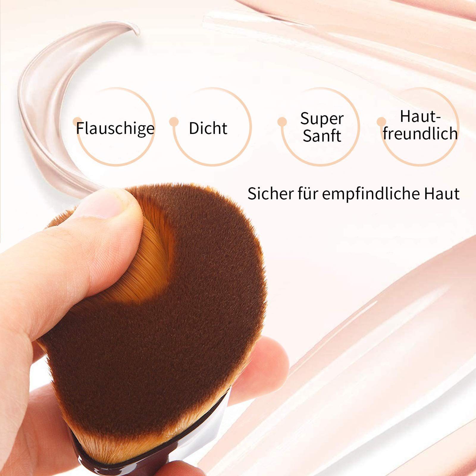 Make-up Haiaveng Pinsel Flat Groove Make-up von Flüssigkeit, Creme, Blush Premium zum Gesicht Foundation Mischen Stick Concealer Pinsel Pinsel Top Design, Pinsel