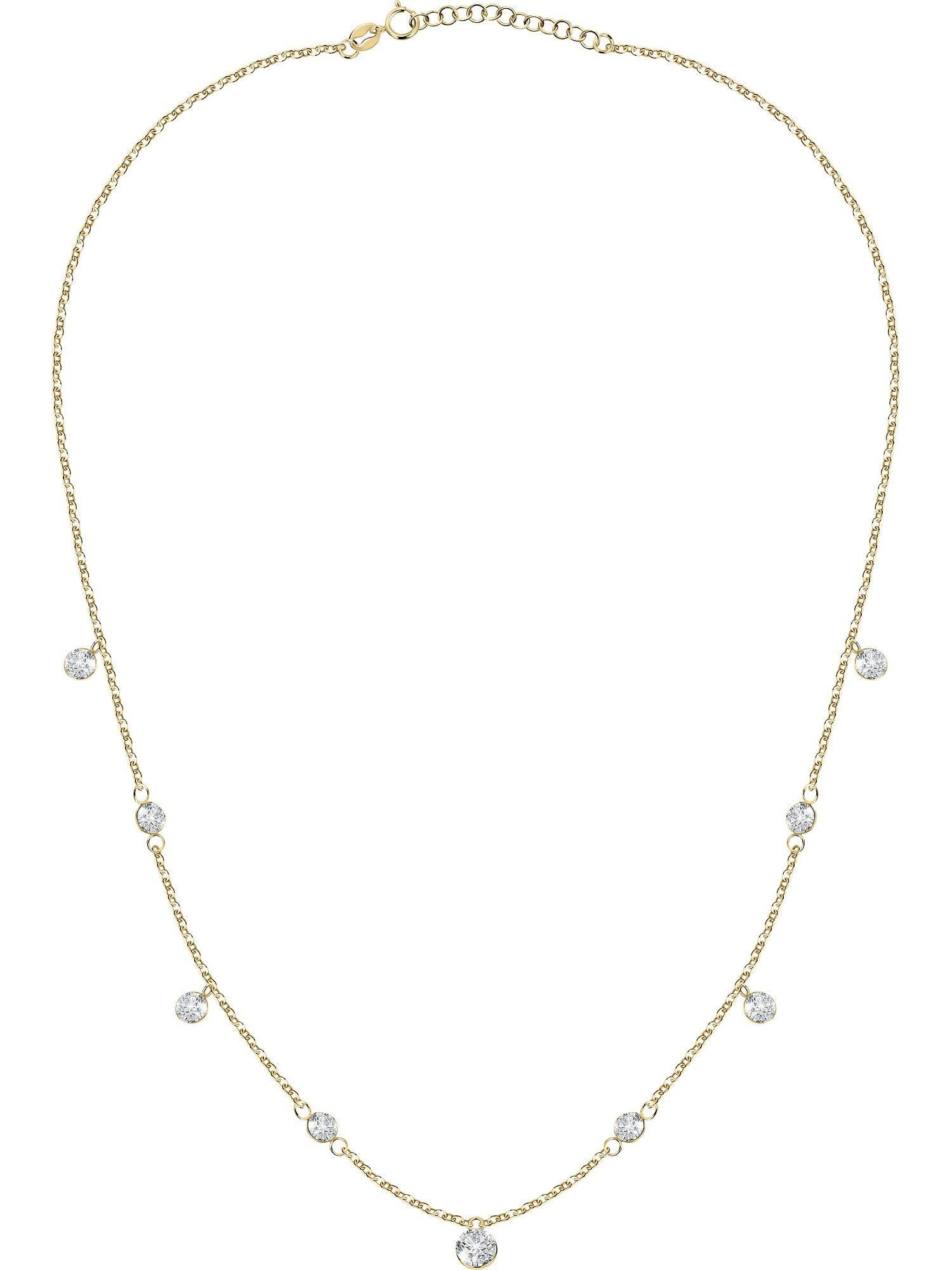 FAVS Collier FAVS Damen-Kette 375er Gelbgold 9 Zirkonia günstig online kaufen