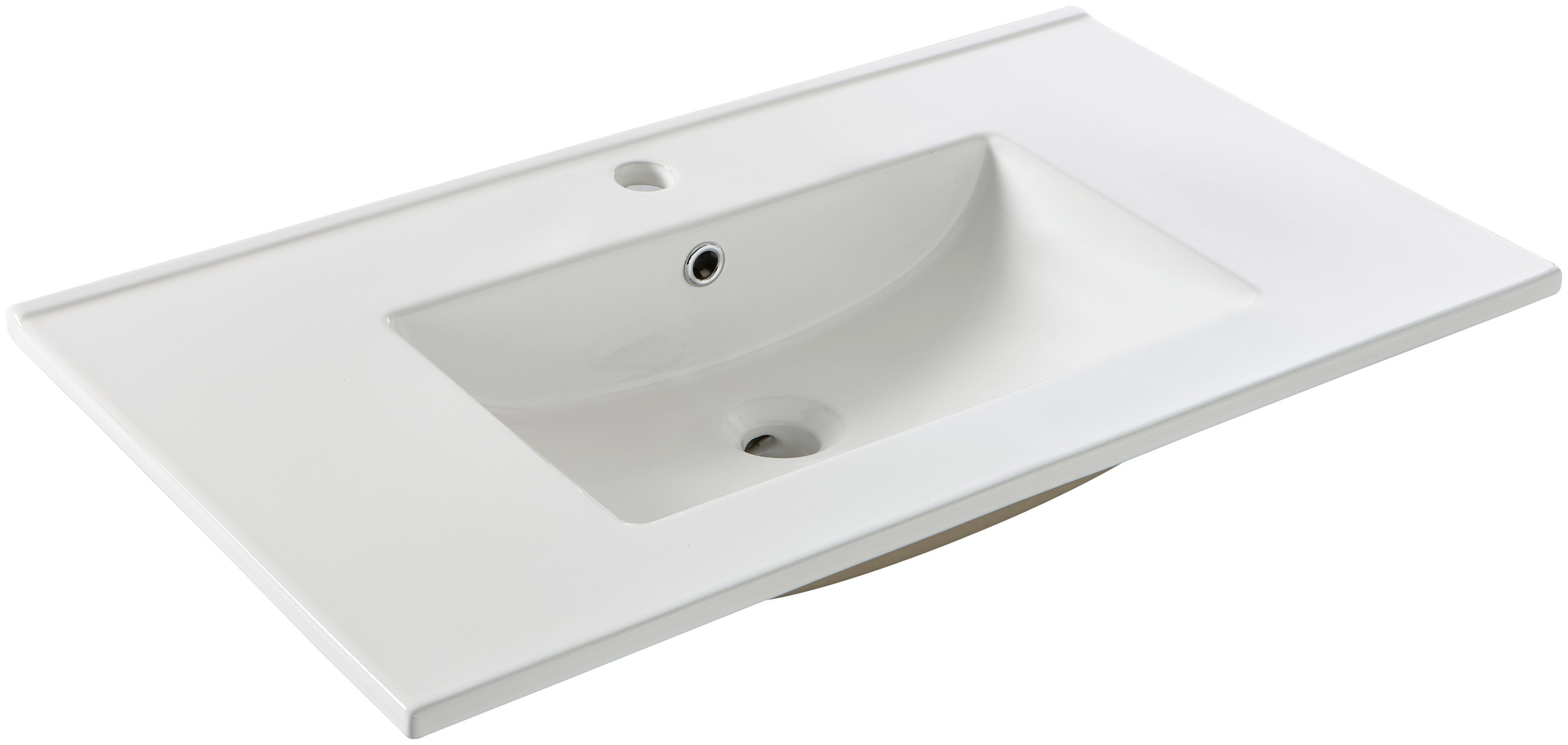 welltime Einbauwaschbecken Trento, Mit Nano Glasur in 61,81,101cm erhältlic günstig online kaufen