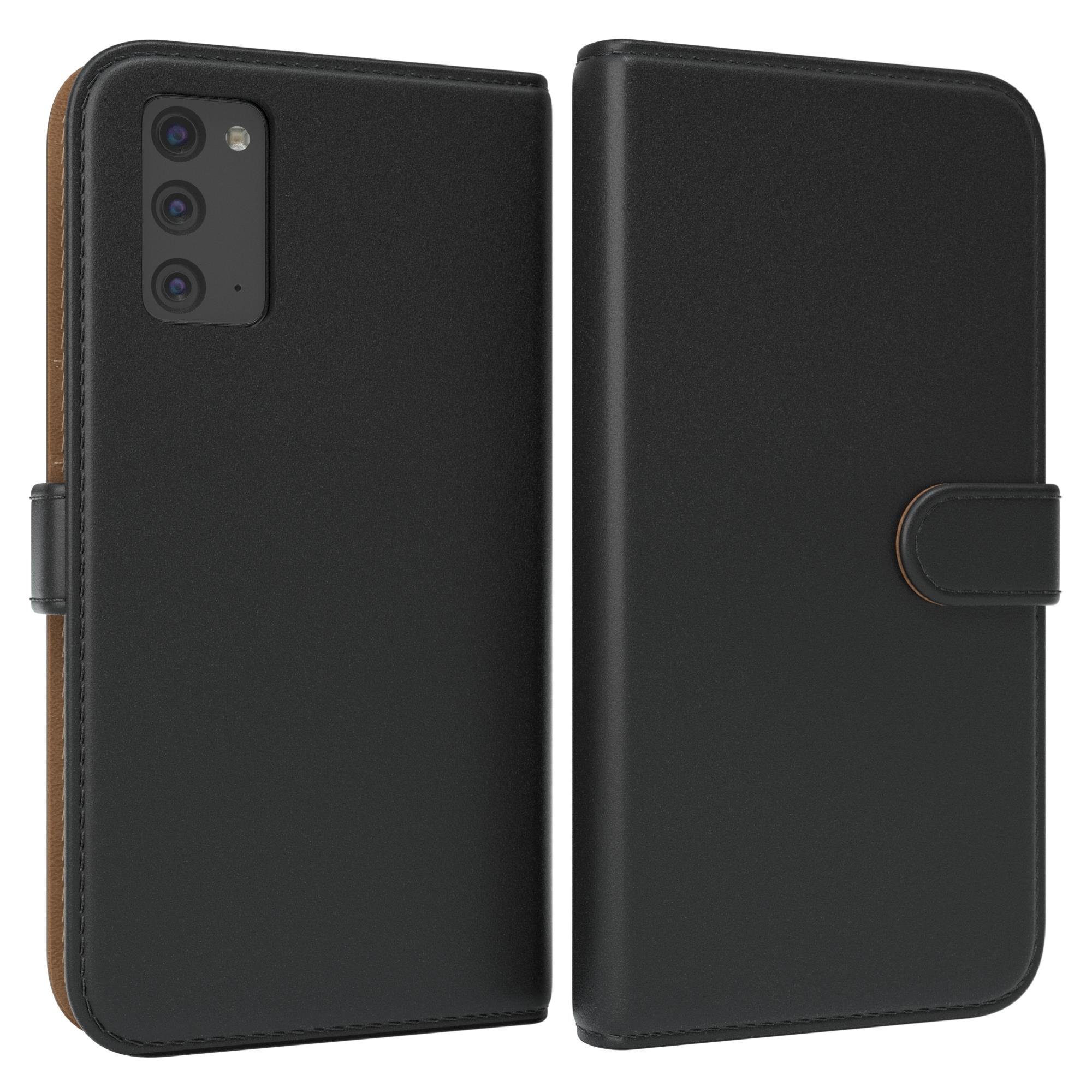 EAZY CASE Handyhülle Uni Bookstyle für Samsung Galaxy Note 20 / 5G 6,7 Zoll, Schutzhülle mit Standfunktion Kartenfach Handytasche aufklappbar Etui