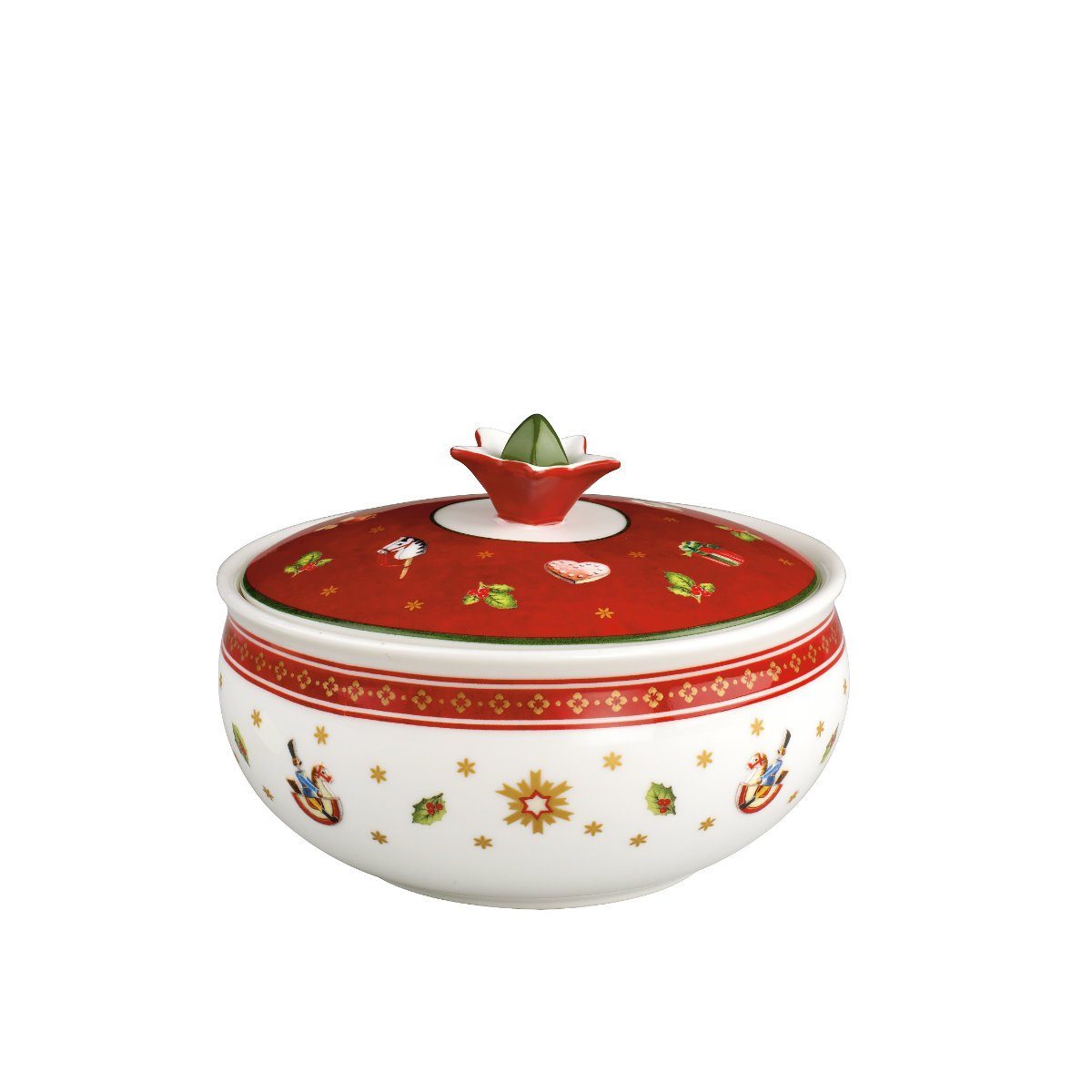 Villeroy & Boch Zuckerdose Toy's Delight Weihnachtsgeschirr, Porzellan, 10x13 cm / 0,50 L