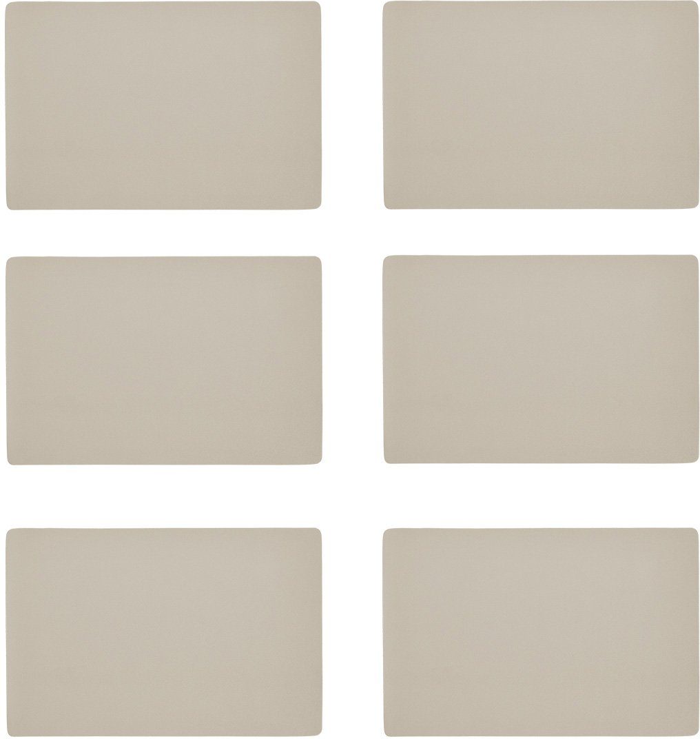 Zeller Present Platzset, (Set, 6-St), Kunstleder, günstig online kaufen
