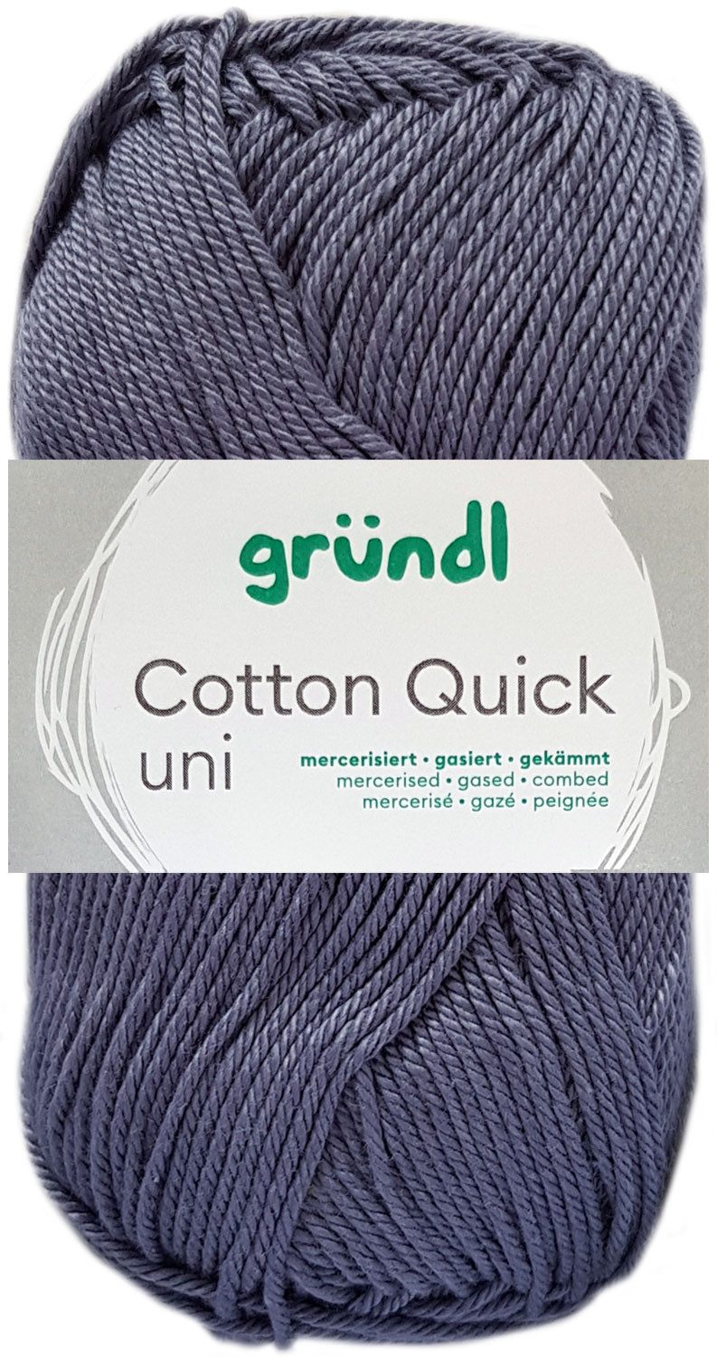 Gründl 50 Gramm Gründl Cotton Quick Uni Farbauswahl Häkelwolle