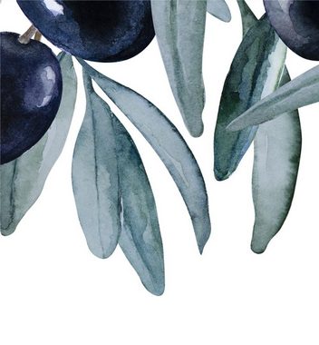 MyMaxxi Dekorationsfolie Küchenrückwand Hängende Oliven mit Blatt selbstklebend