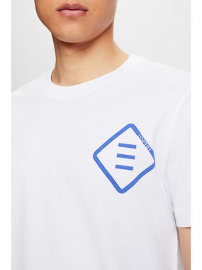 Esprit T-Shirt Logo-T-Shirt aus Baumwolljersey (1-tlg)