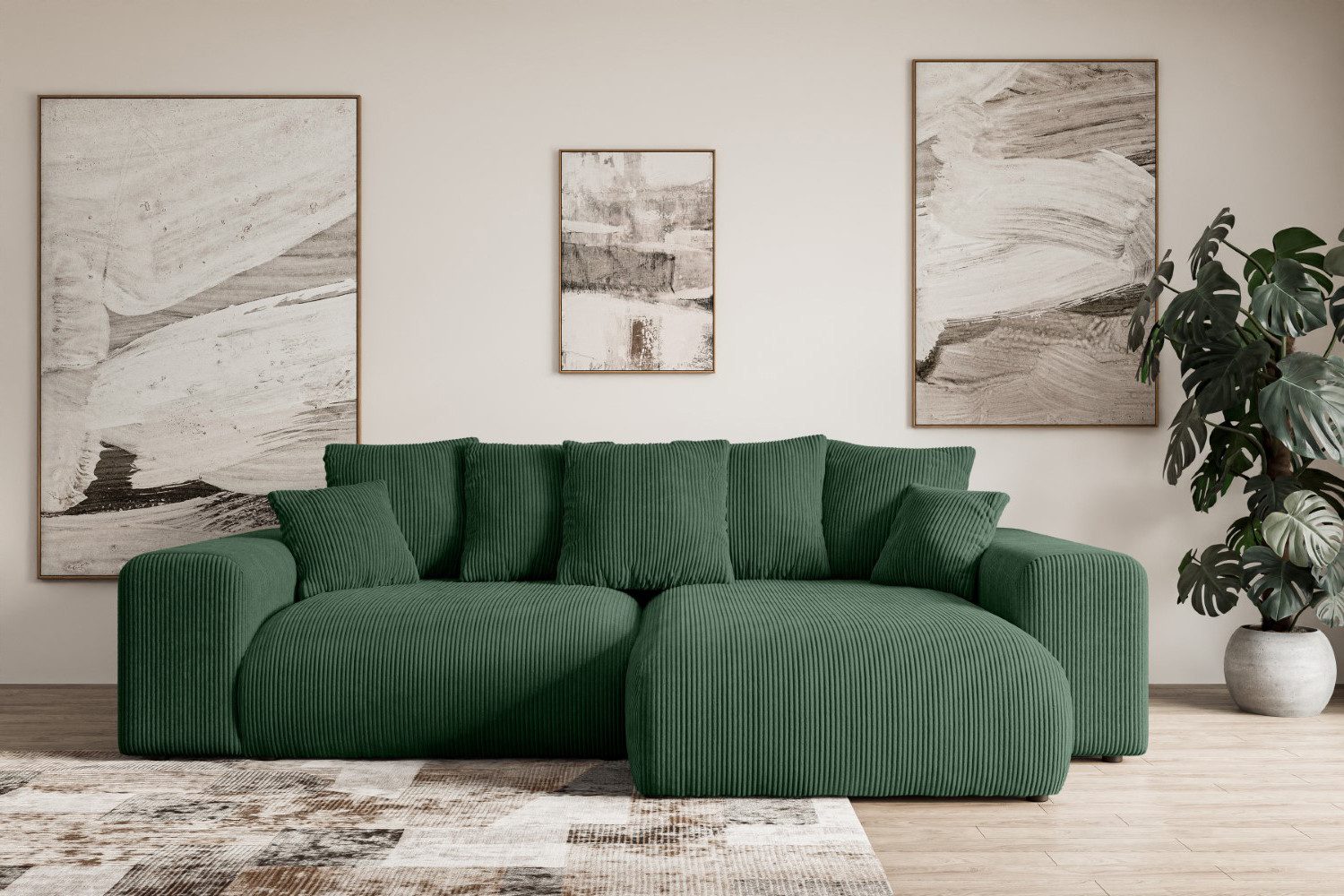 ALTDECOR Ecksofa ESKAR-L, Couch mit Schlaffunktion, günstig online kaufen