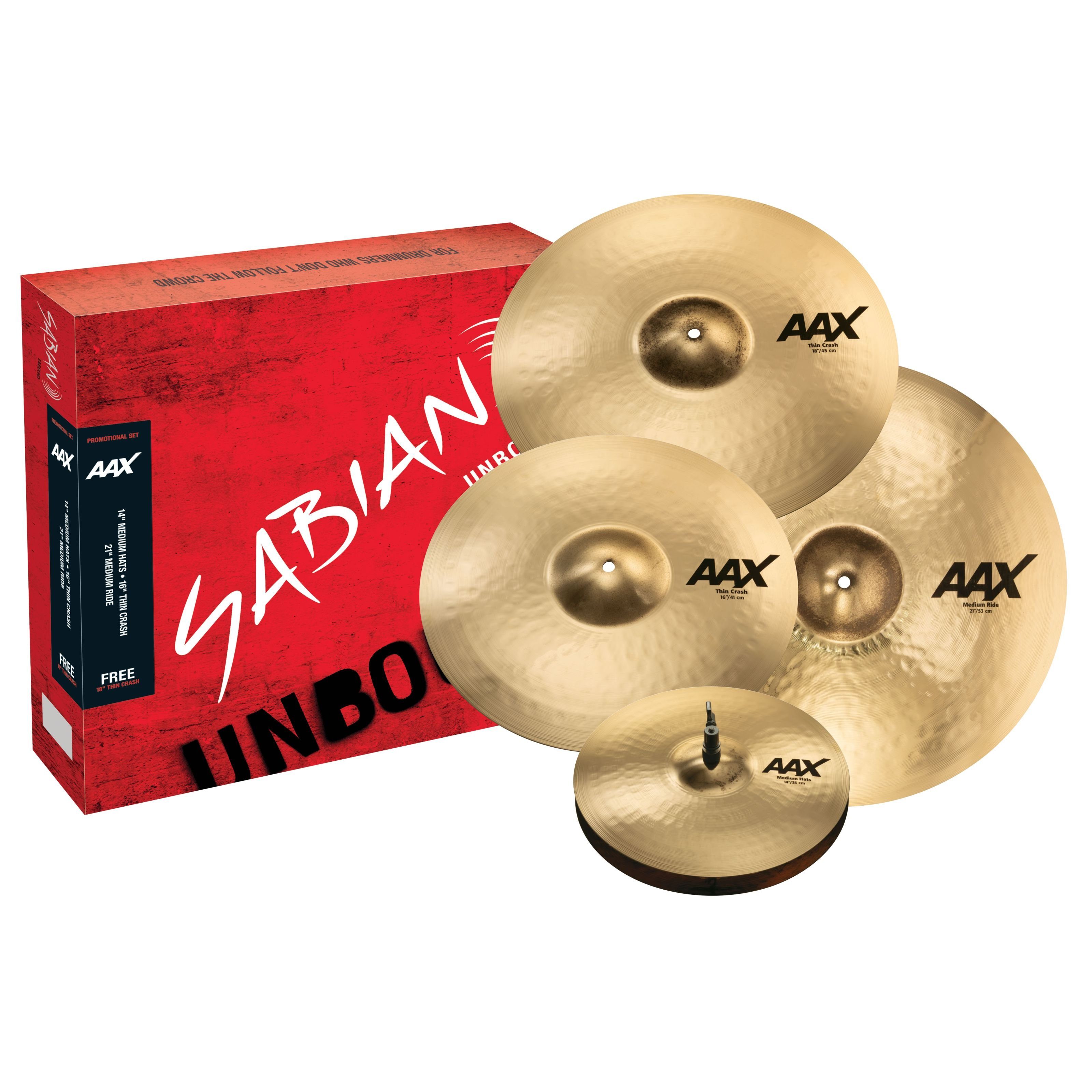 Sabian Becken, Cymbals, Cymbal Sets, AAX Promotional Cymbal Set - Becken Set