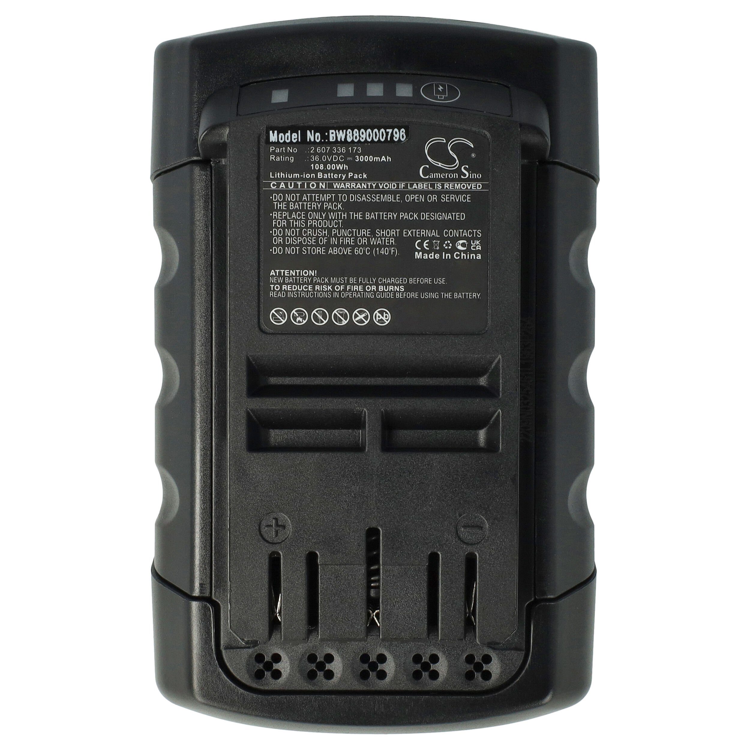 kompatibel 36-550 EasyRotak Bosch vhbw mit Li-Ion Akku mAh 3000 V) (36