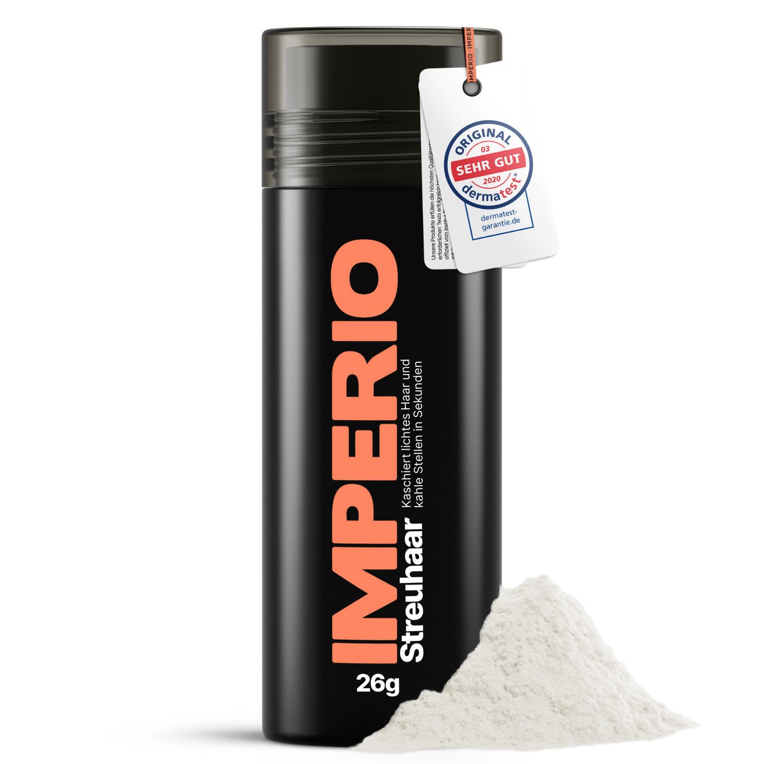 IMPERIO Haarpuder Streuhaar zur Haarverdichtung & vollem Haar in Sekunden - 26g