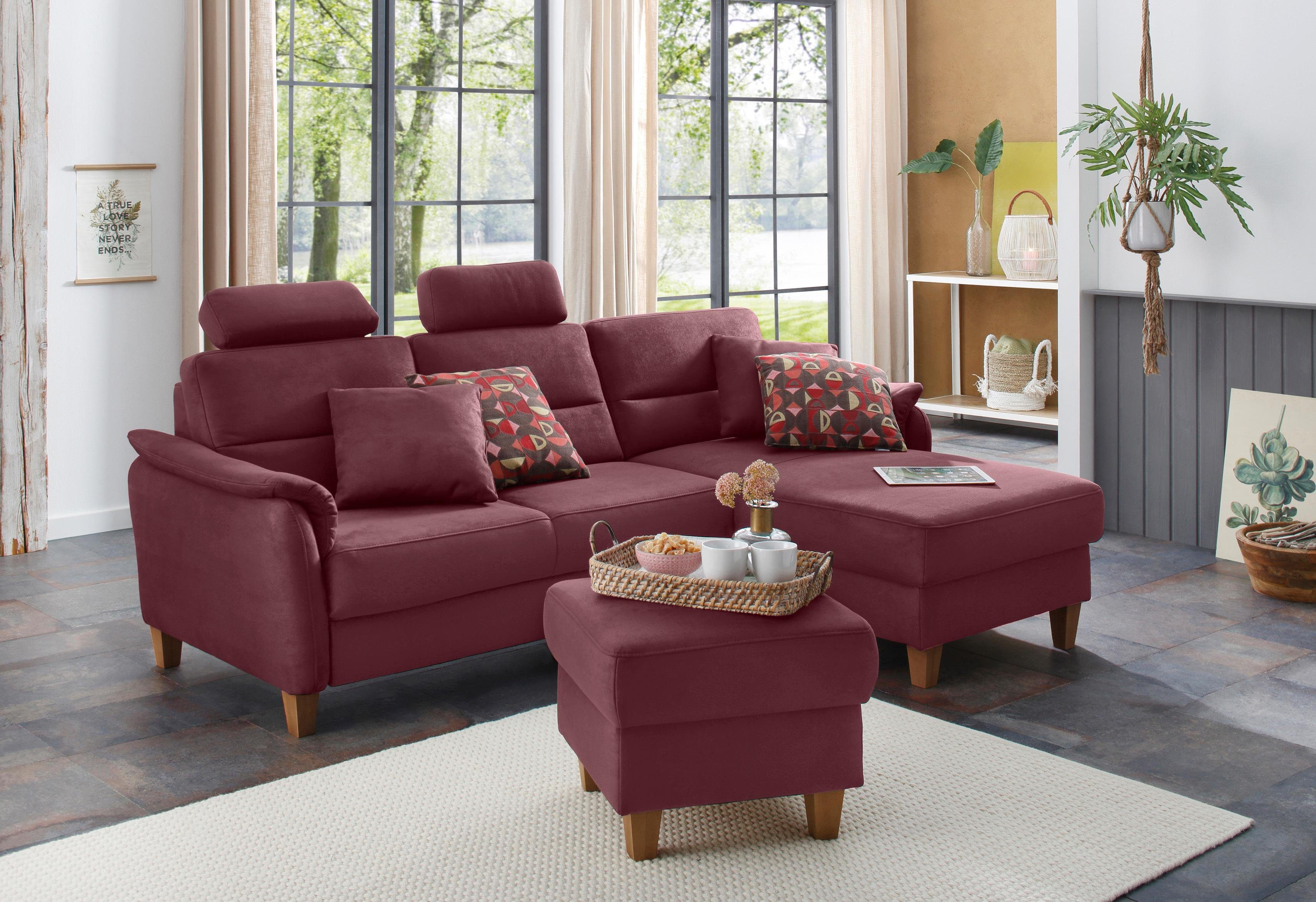 Home affaire Ecksofa Palmera L-Form, Federkern, günstig online kaufen