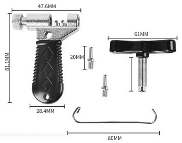 BAYLI Kettennieter Kettennietwerkzeug für Fahrrad, Kettenunterbrecher für Fahrräder