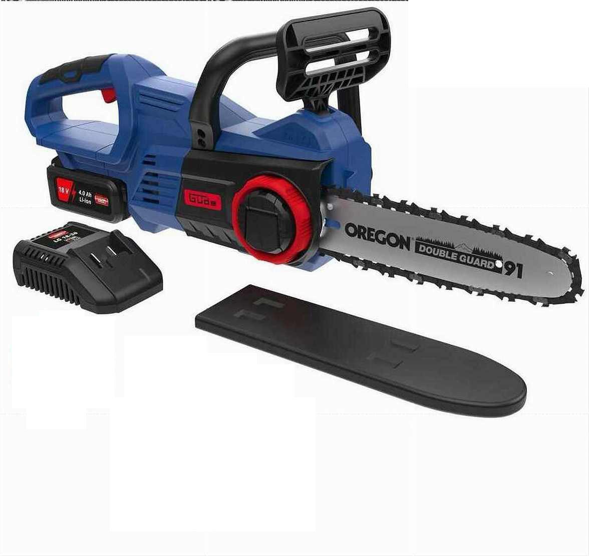 Güde Akku-Kettensäge Kettensäge KS 18-401-30 mit Akku 4.0 Ah, Ladegerät 18V E³ Akkusystem