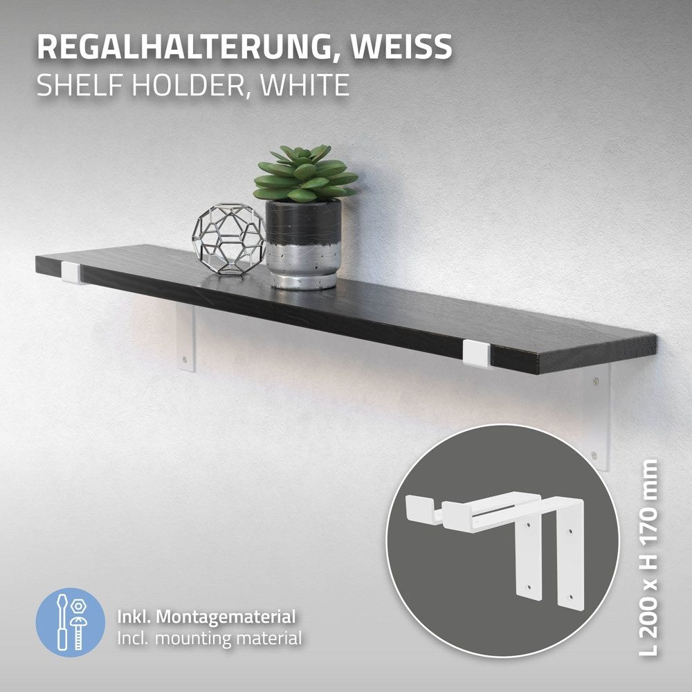 ML-DESIGN Wandregalhalter Regalhalterung L-Form aus Metall, günstig online kaufen