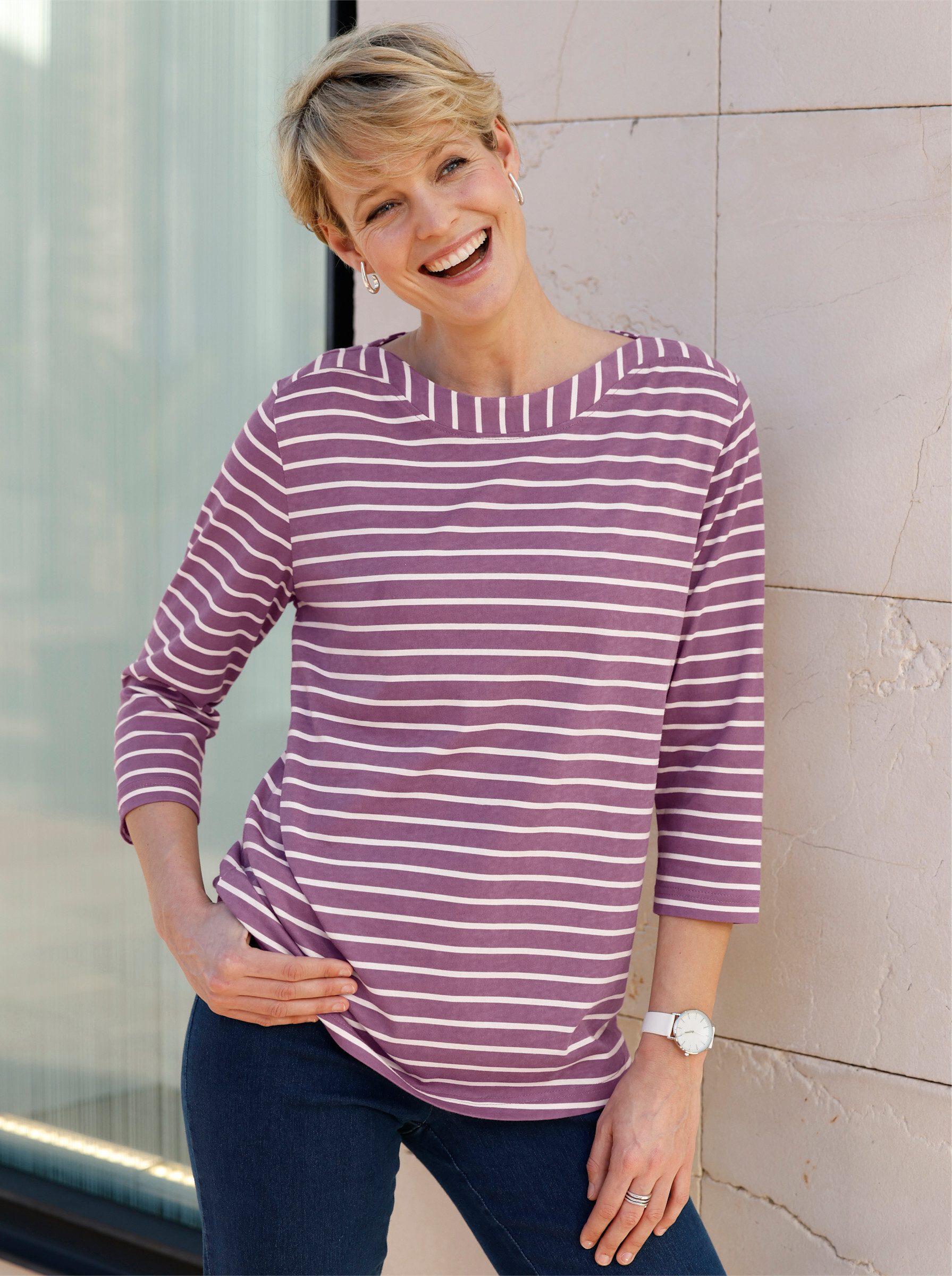 T-Shirt 3/4-Arm-Shirt 3/4-Arm