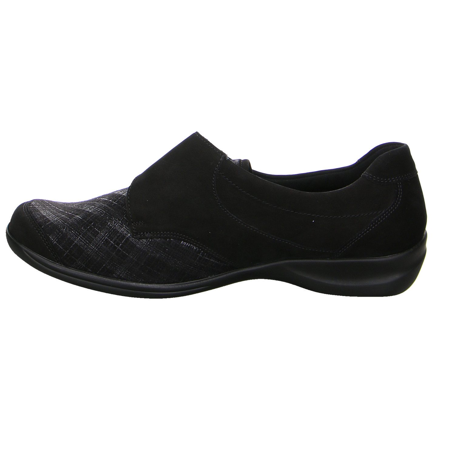 Waldläufer Waldläufer Velour Comfort Slipper schwarz Slipper
